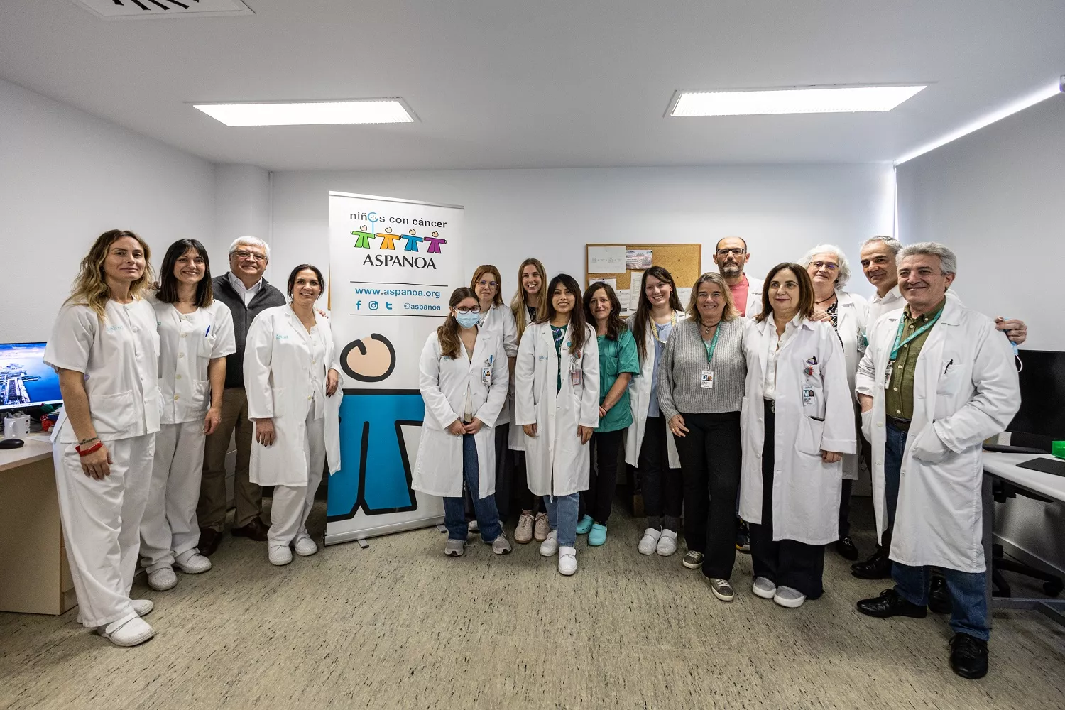 Equipo de Medicina Nuclear del Miguel Servet. Foto Asier Alkorta/Aspanoa