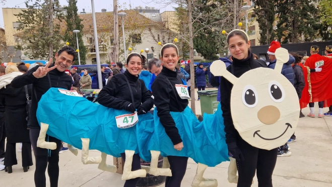 Imagen de la pasada edición de la San Silvestre de Huesca. Foto: Myriam Martínez.