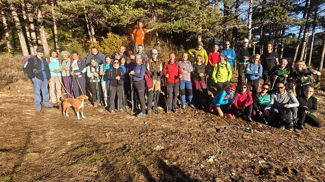 Salida interclubes por la sierra de Berroy.