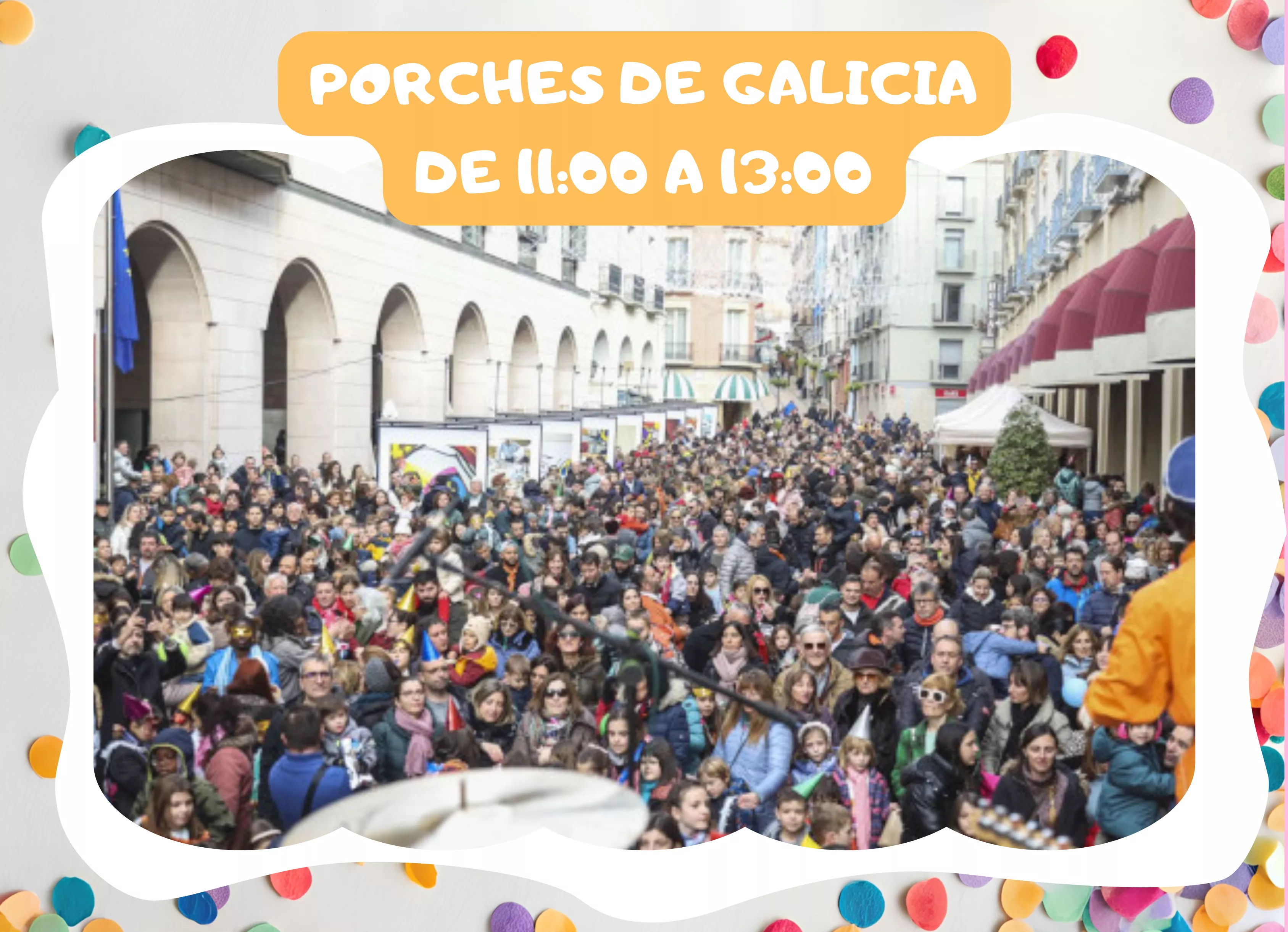 Campanadas infantiles en los Porches de Galicia