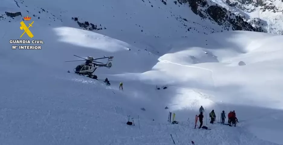 Rescate en el pico Tablato de Panticosa.