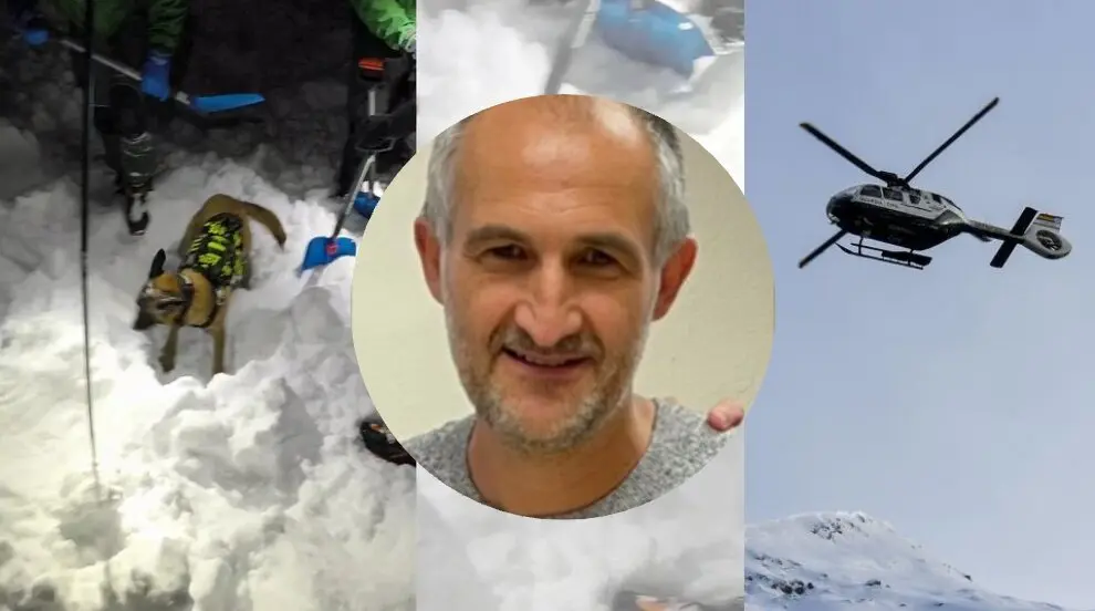 La víctima del alud de Bielsa es Ángel Sánchez Campos, trabajador social de Zaragoza Vivienda.