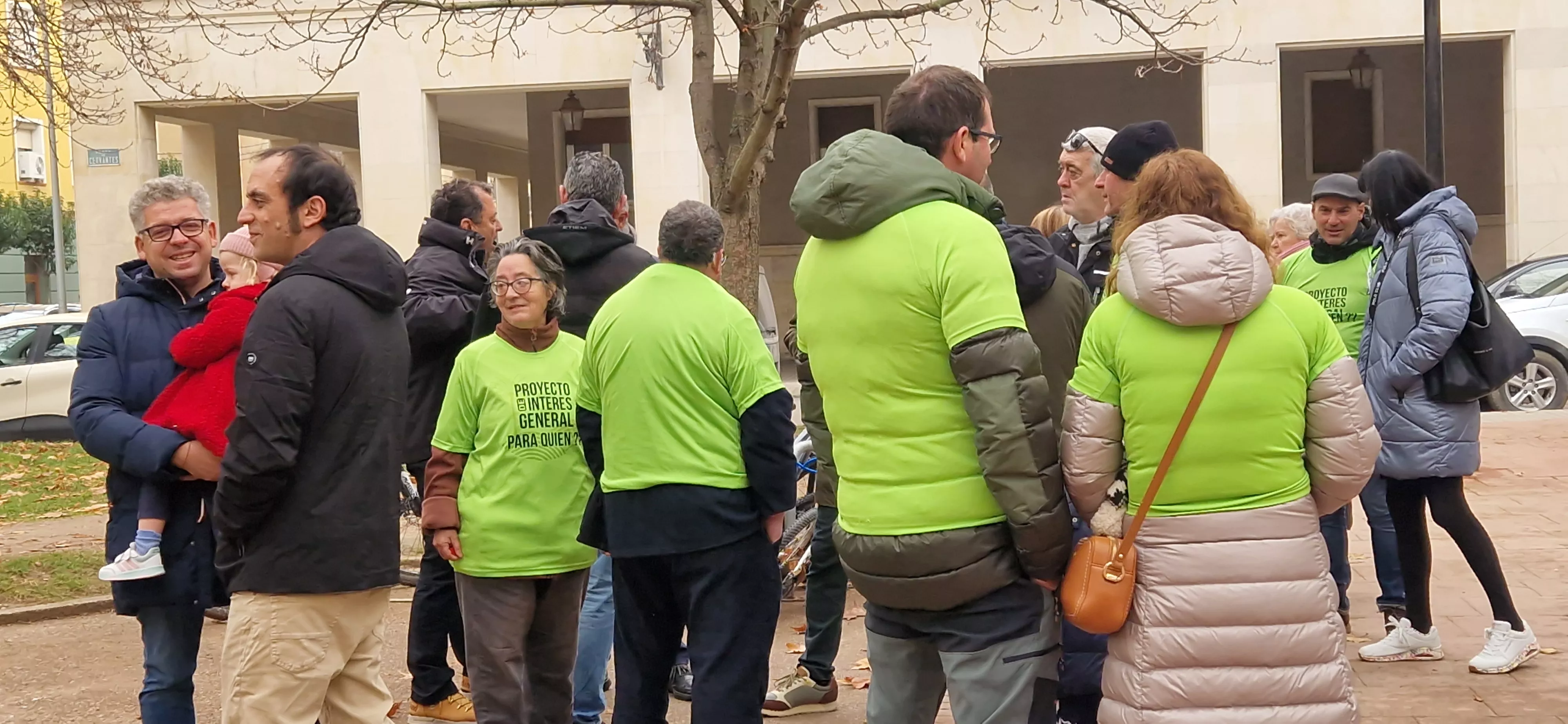 Concentración de Huerto y Salillas en Huesca. Foto Myriam Martínez