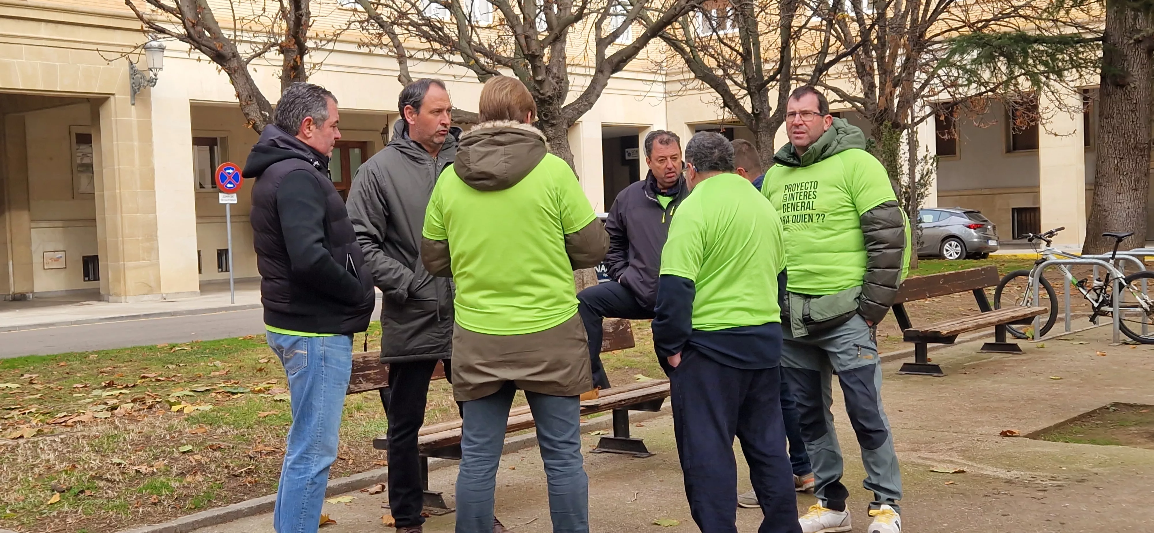 Concentración de Huerto y Salillas en Huesca. Foto Myriam Martínez