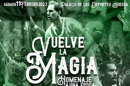 Vuelve La Magia, homenaje a la época dorada del baloncesto oscense. Vuelve La Magia, homenaje a la época dorada del baloncesto oscense.