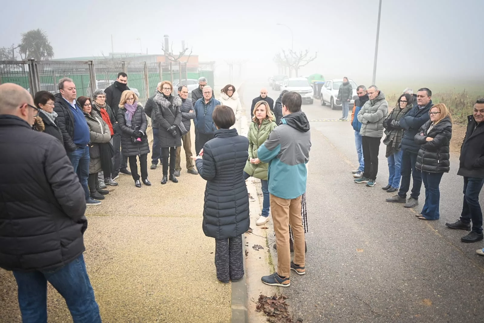 Pilar Alegría en la residencia de Fonz.