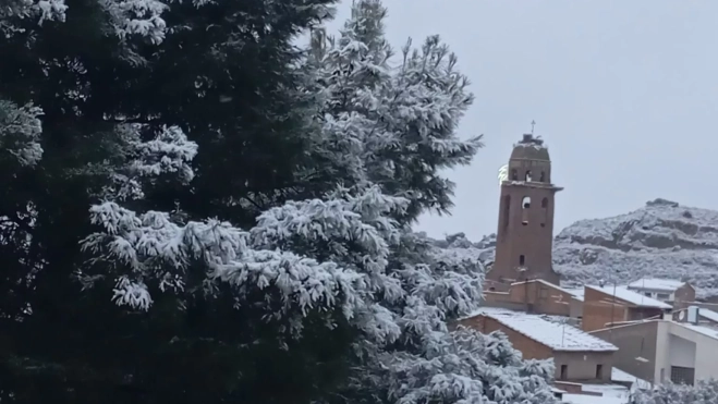 Nieve en Albelda.