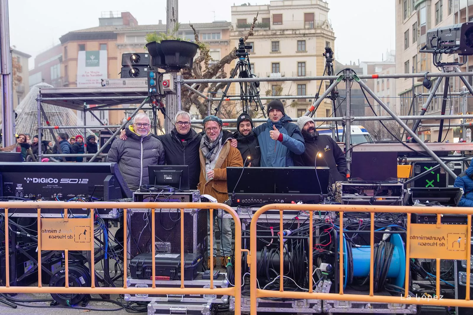 Jesús Arbués y el equipo de Rampa.