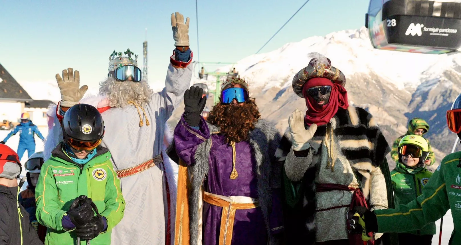 Los Reyes Magos en Panticosa.
