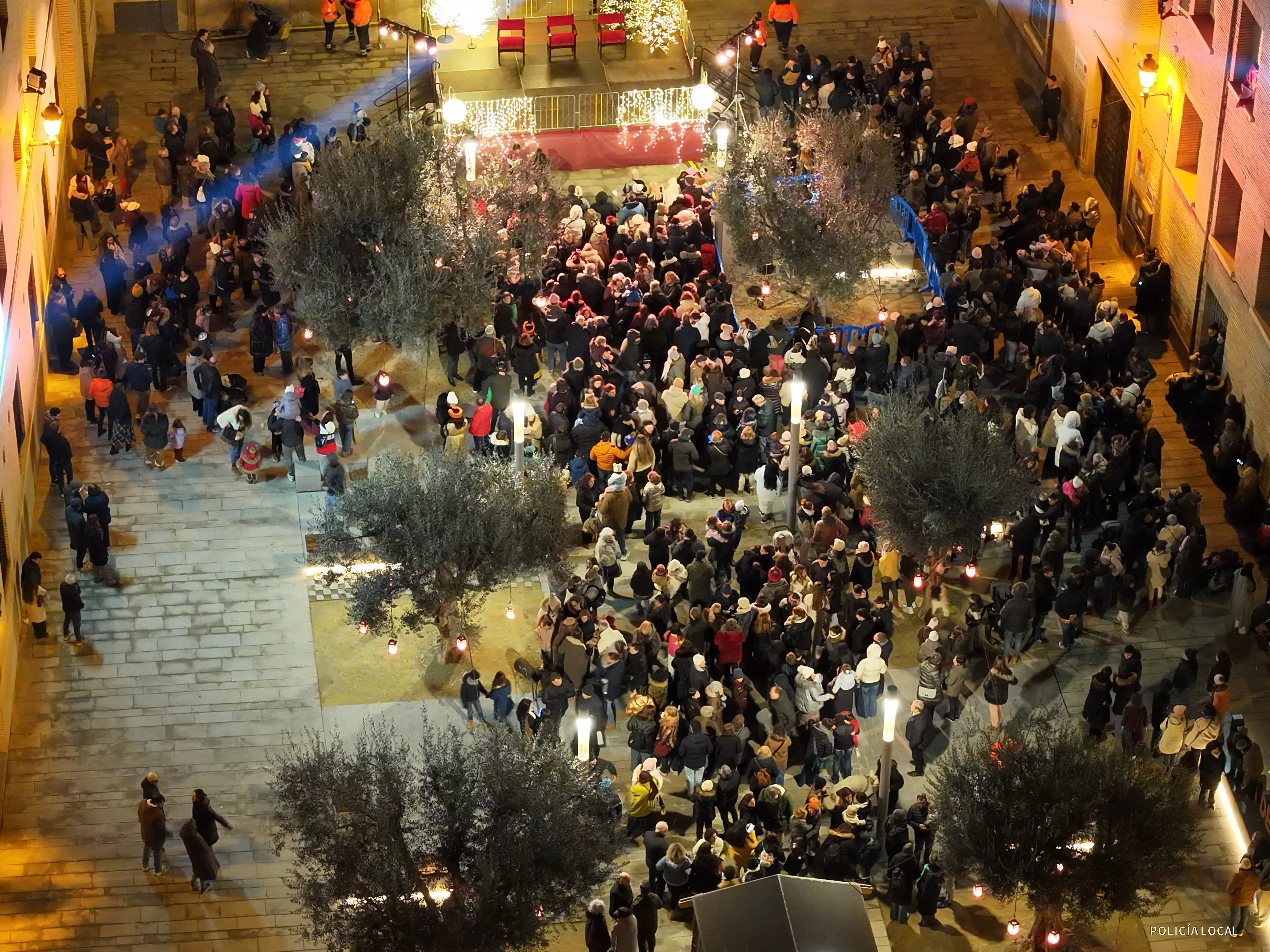 Cabalgata desde el aire