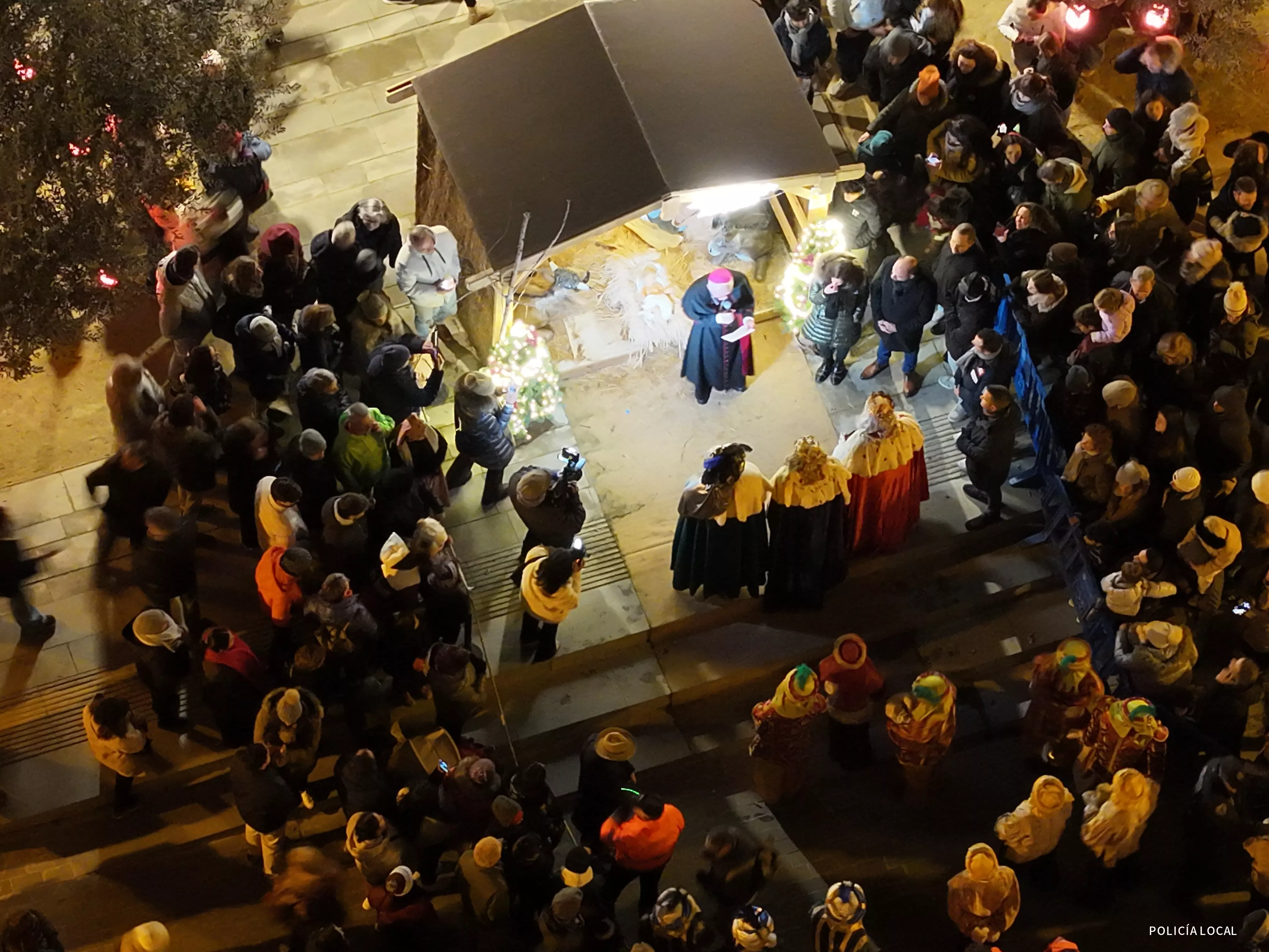 Cabalgata desde el aire