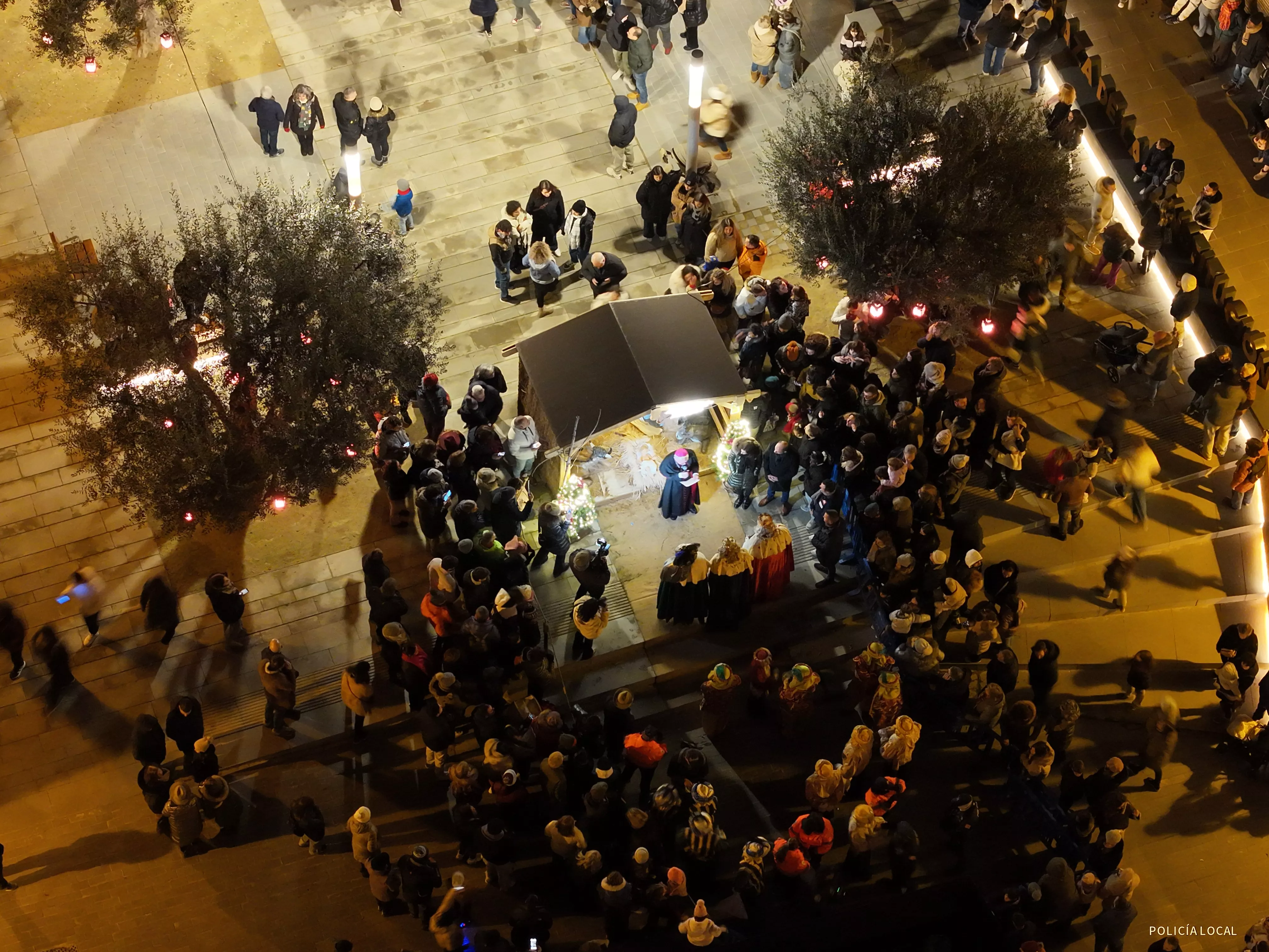 Cabalgata desde el aire