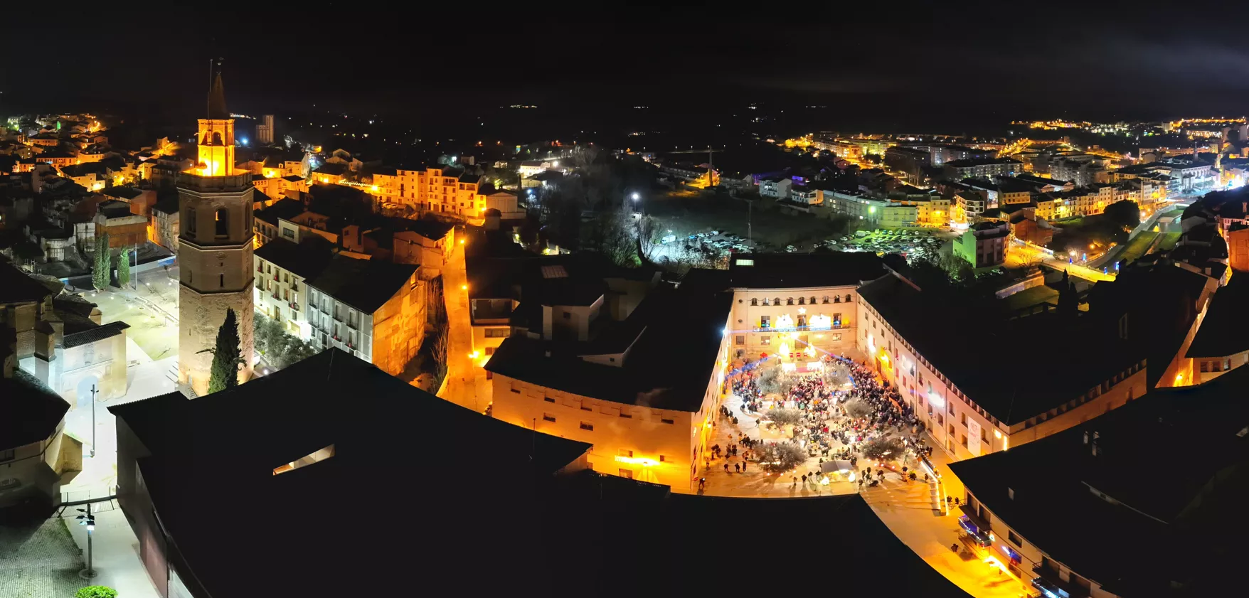 Cabalgata desde el aire