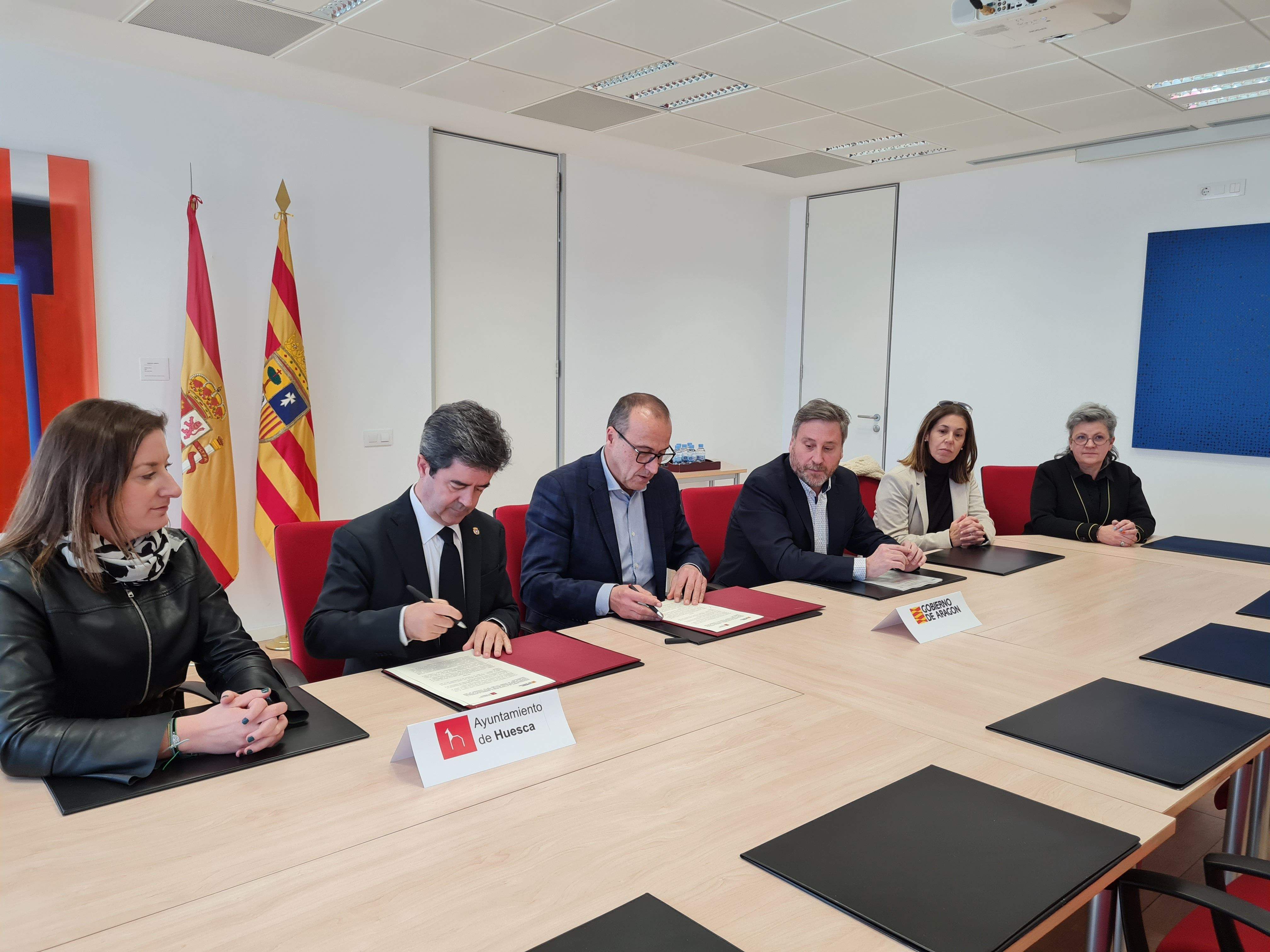 Felipe Faci, José Luis Soro y Luis Felipe han mantenido una reunión este miércoles.