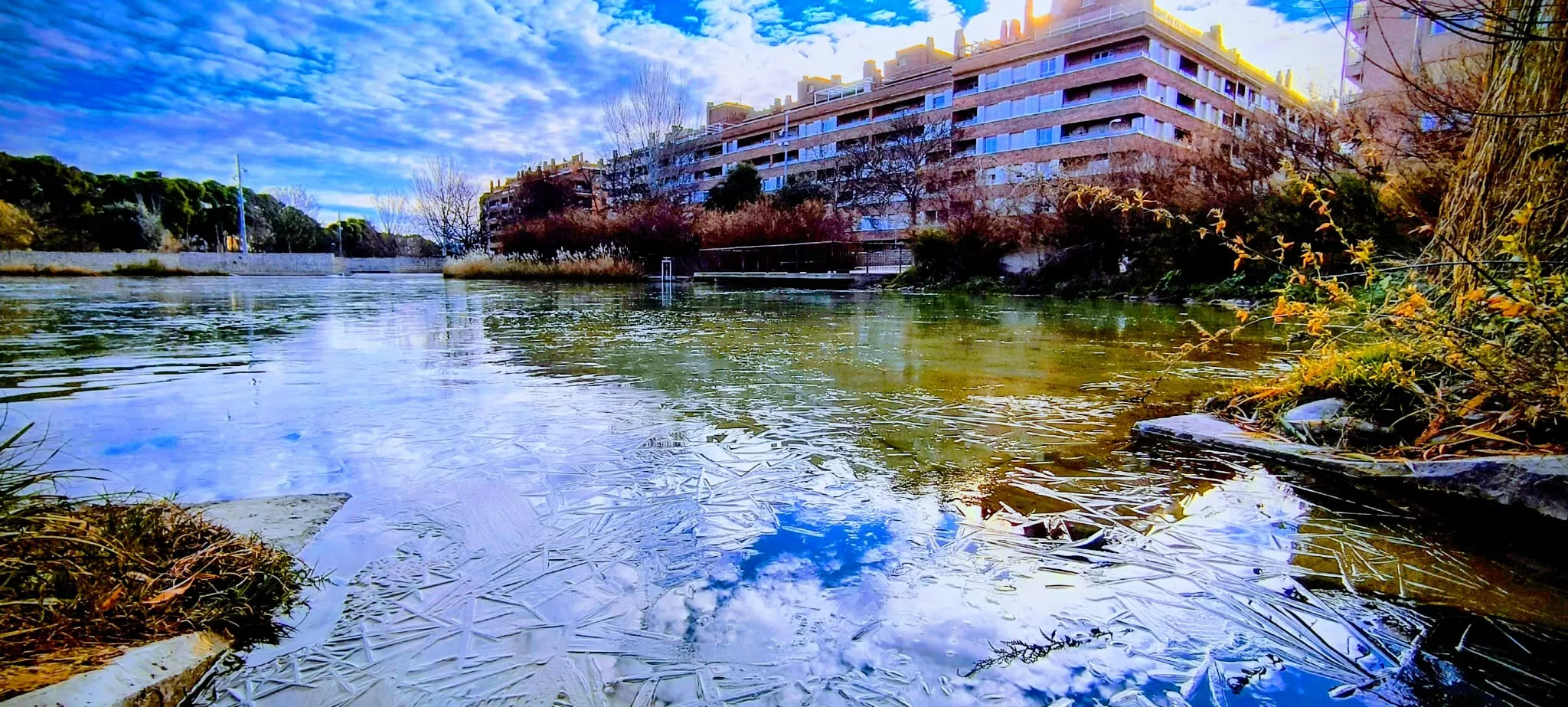 Huesca ha registrado temperaturas de hasta 5 grados bajo cero. Foto Joaquín Santafé