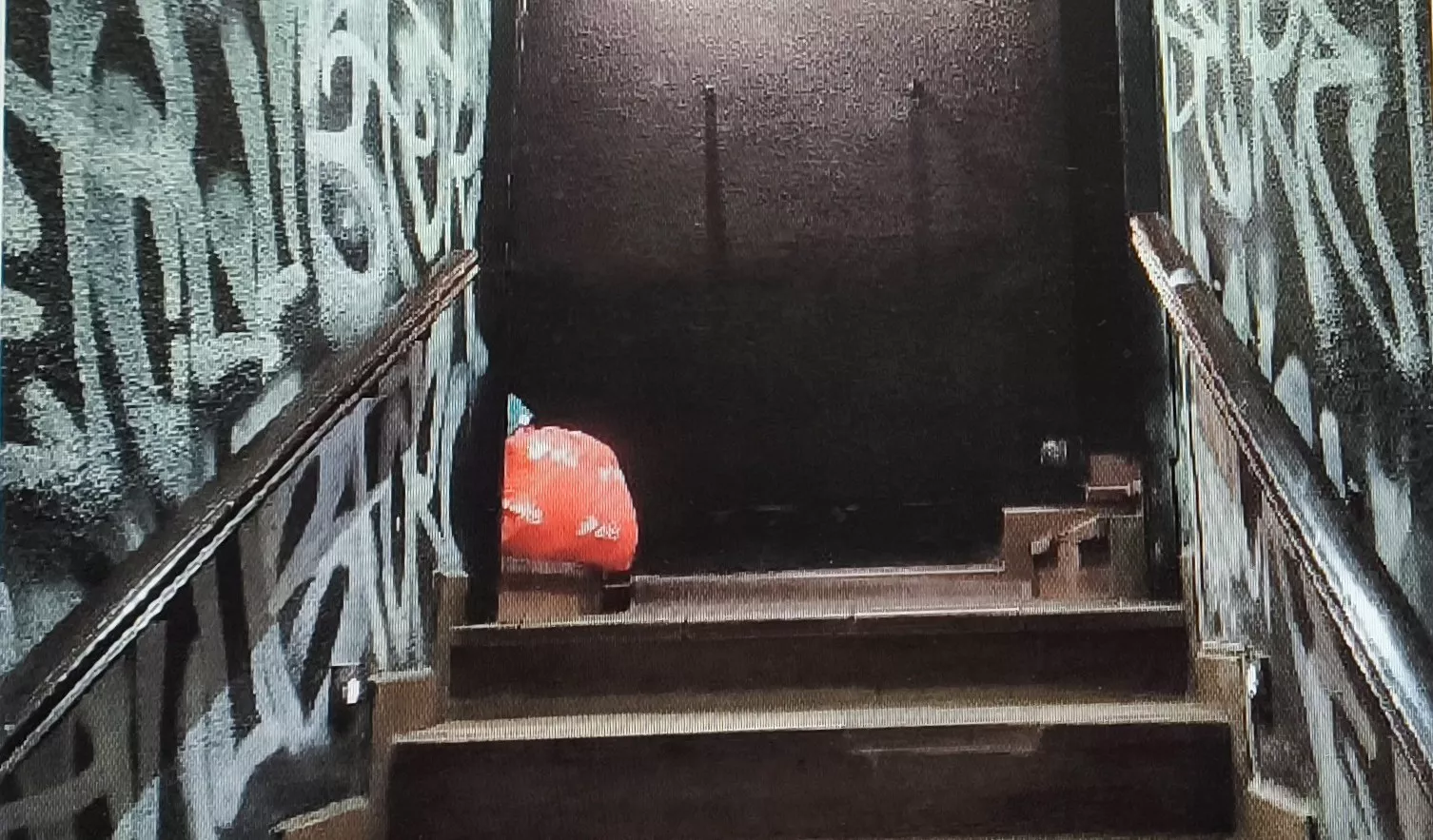 Una de las escaleras de evacuación del Secret