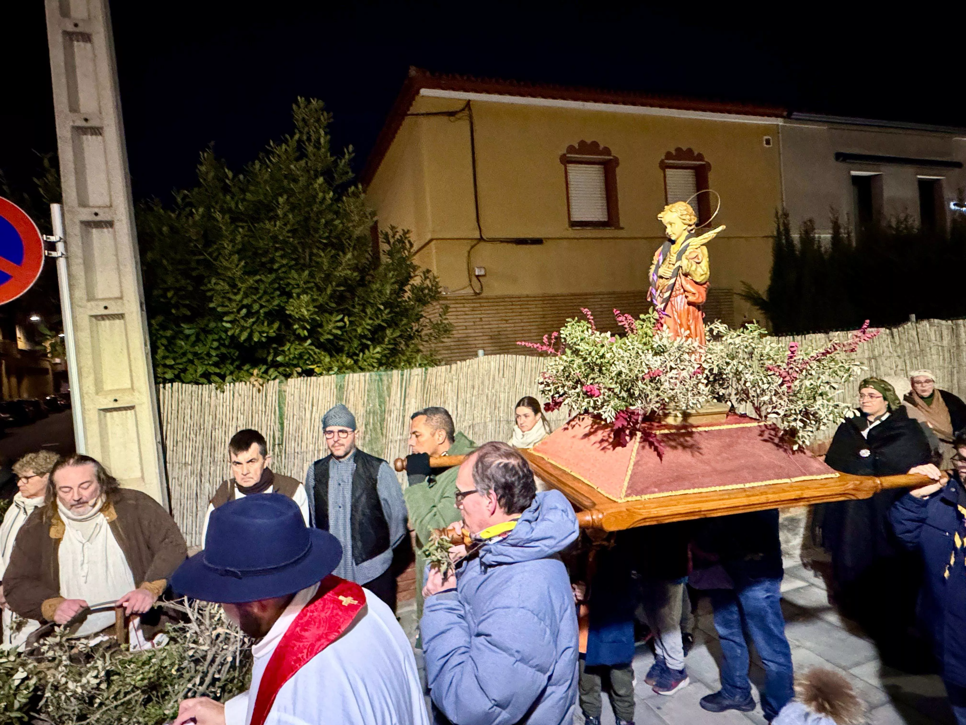 Recreación de San Quílez en Binéfar el 6 de enero