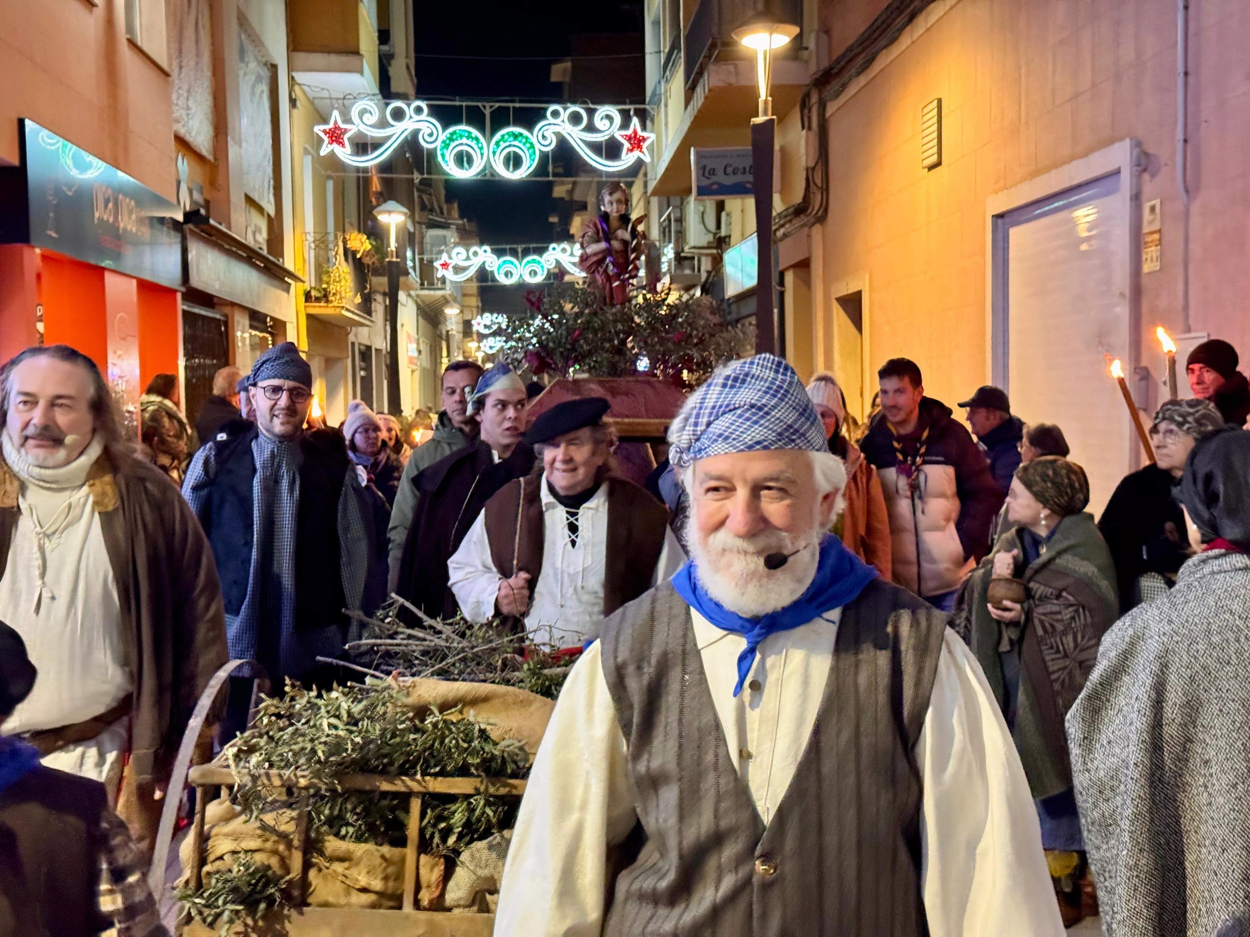 Recreación de San Quílez en Binéfar el 6 de enero