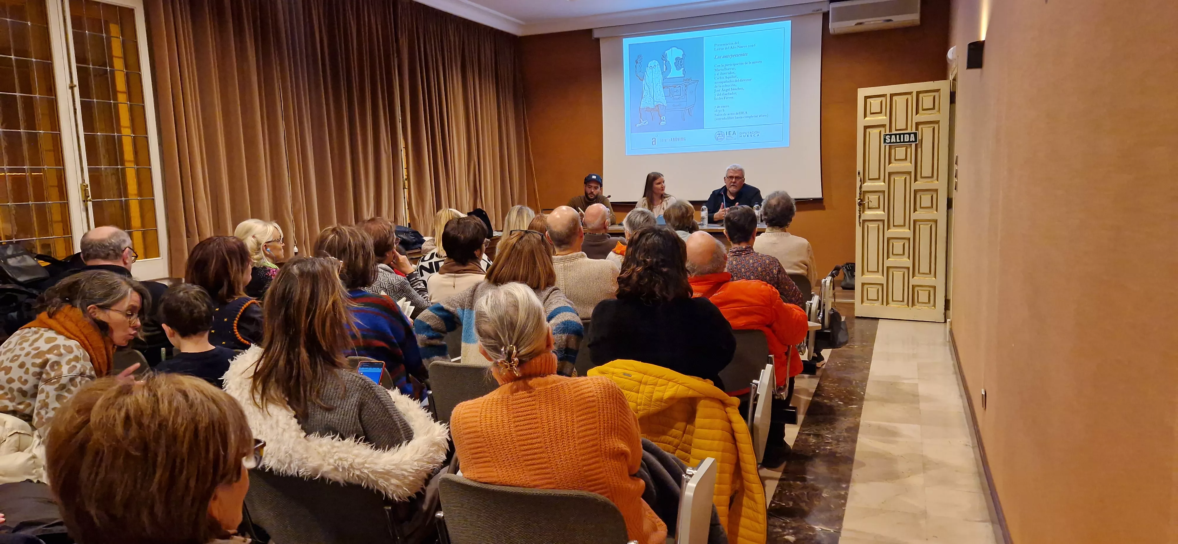 Presentación de Los antepresentes, de Marta Borraz y Carlos Aquilué. Foto Myriam Martínez