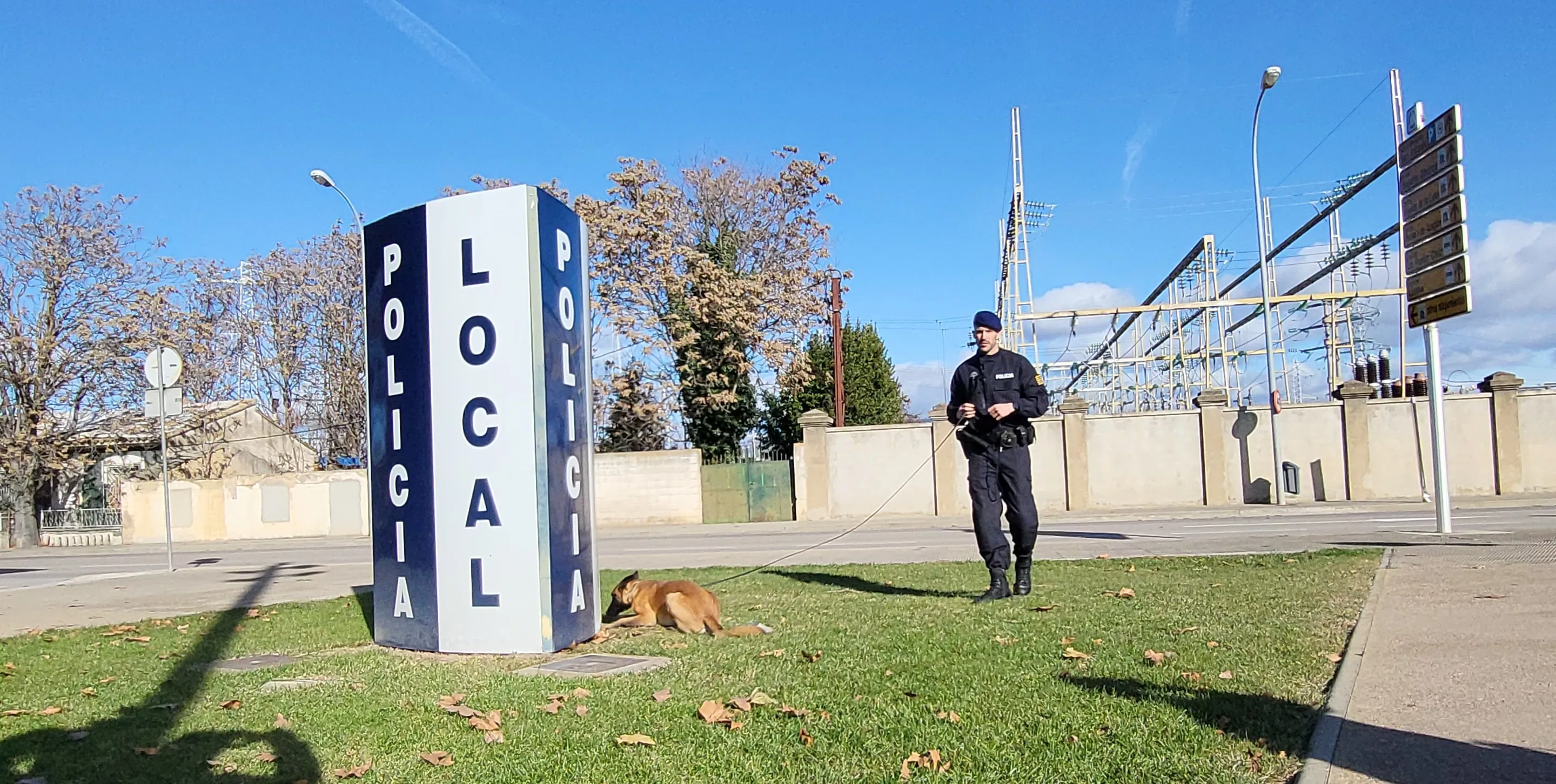 Presentación de la Unidad Canina de la Policía Local de Huesca. Foto Mercedes Manterola