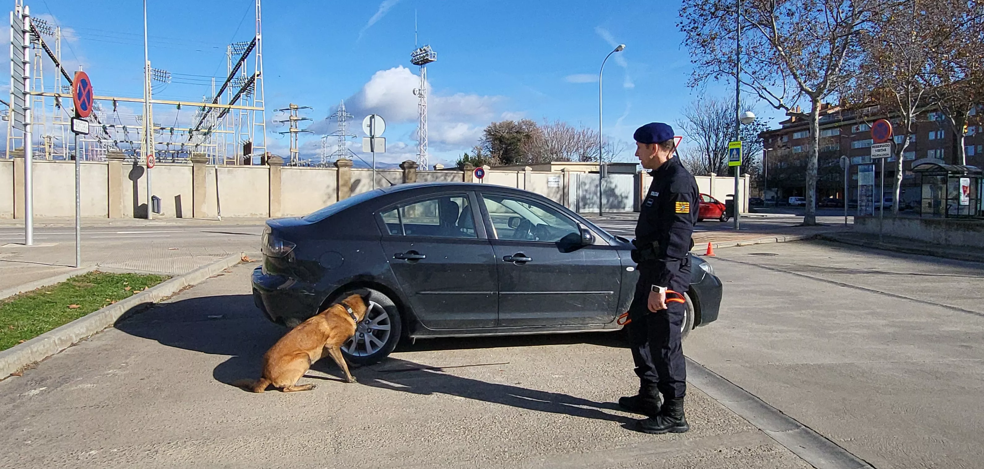 Presentación de la Unidad Canina de la Policía Local de Huesca. Foto Mercedes Manterola