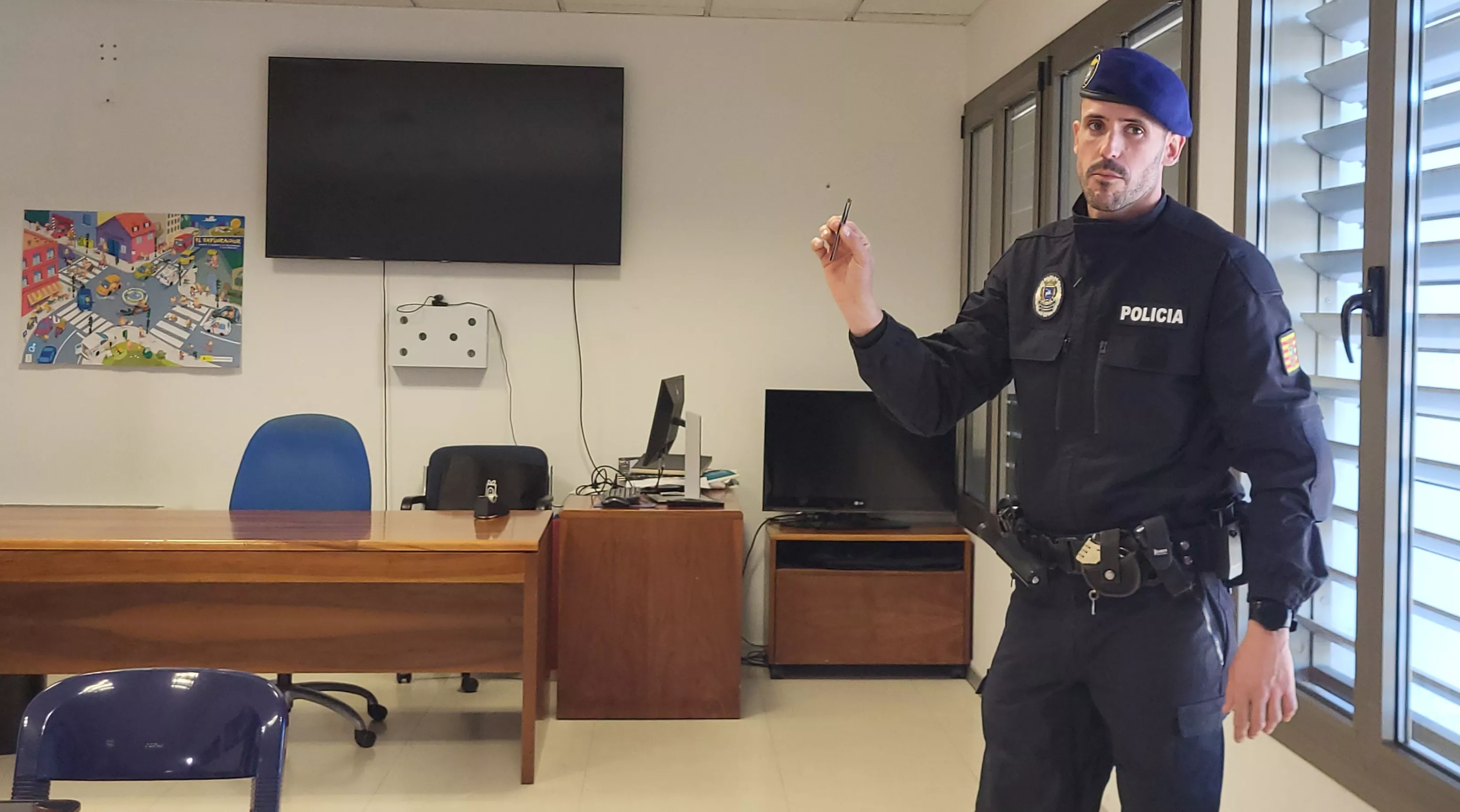 Presentación de la Unidad Canina de la Policía Local de Huesca. Foto Mercedes Manterola