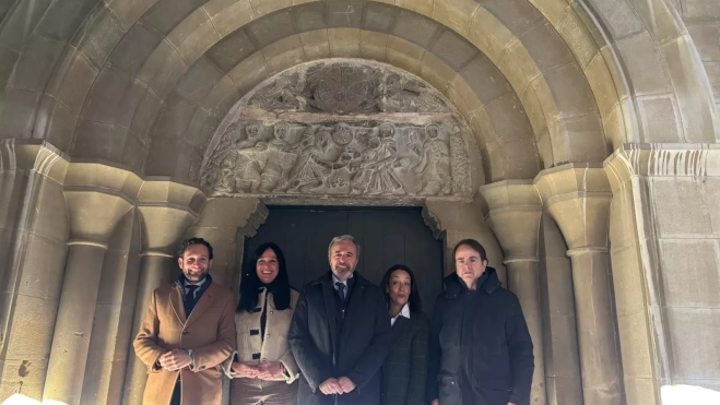 Azcón con Susín, Bermúdez de Castro, Orduna y Claver