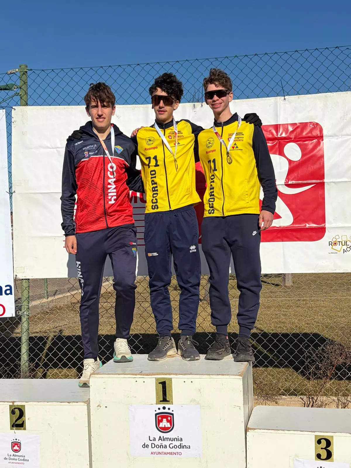 Podio Sub 18 masculino