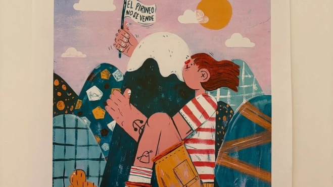 Parte de una de las ilustraciones que se presentaron durante el encuentro.