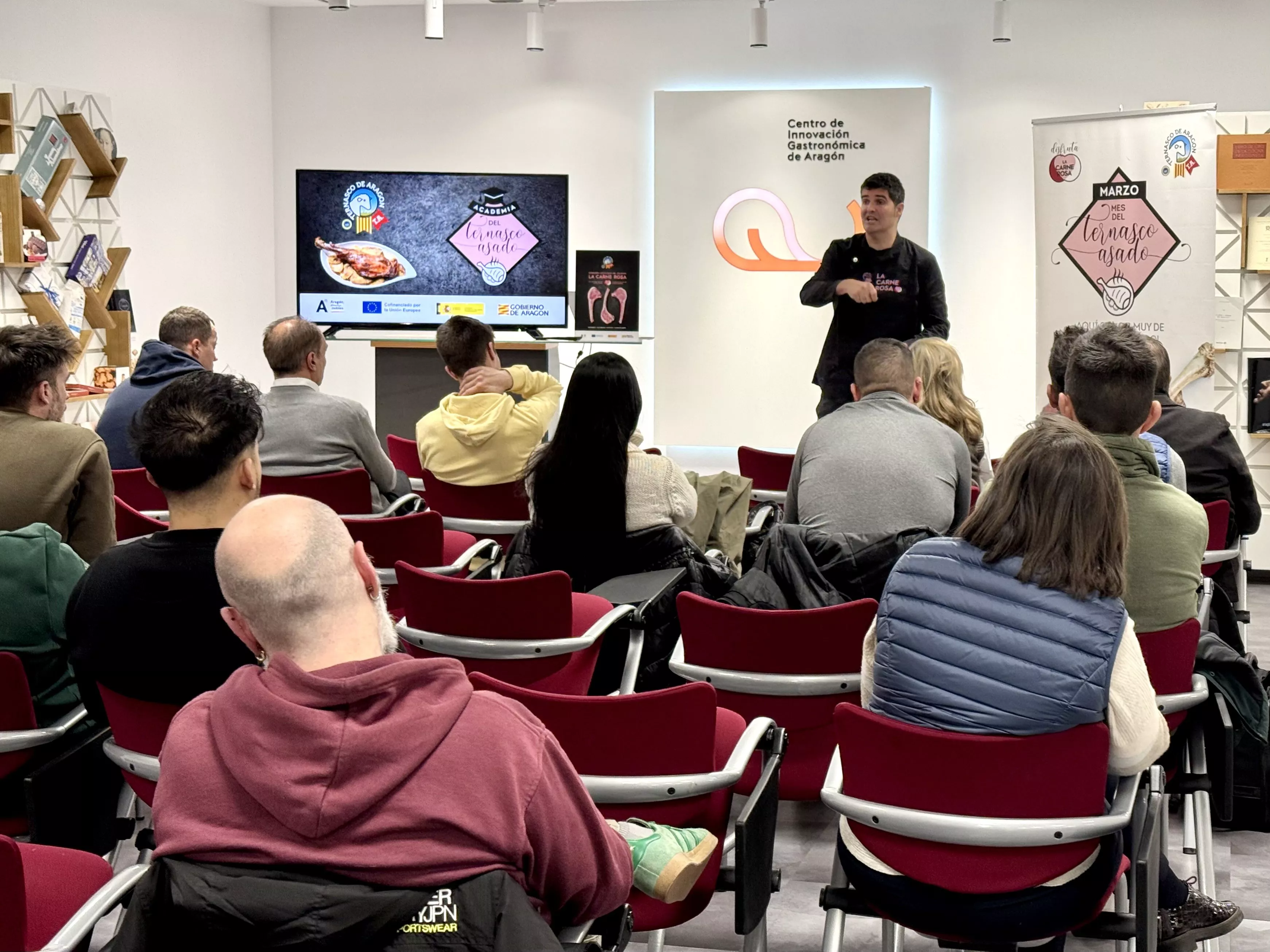 Curso de Ternasco Asado en Huesca el pasado año