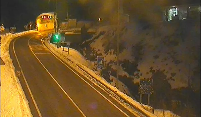 Reabre el túnel de Bielsa tras el temporal Goretti.