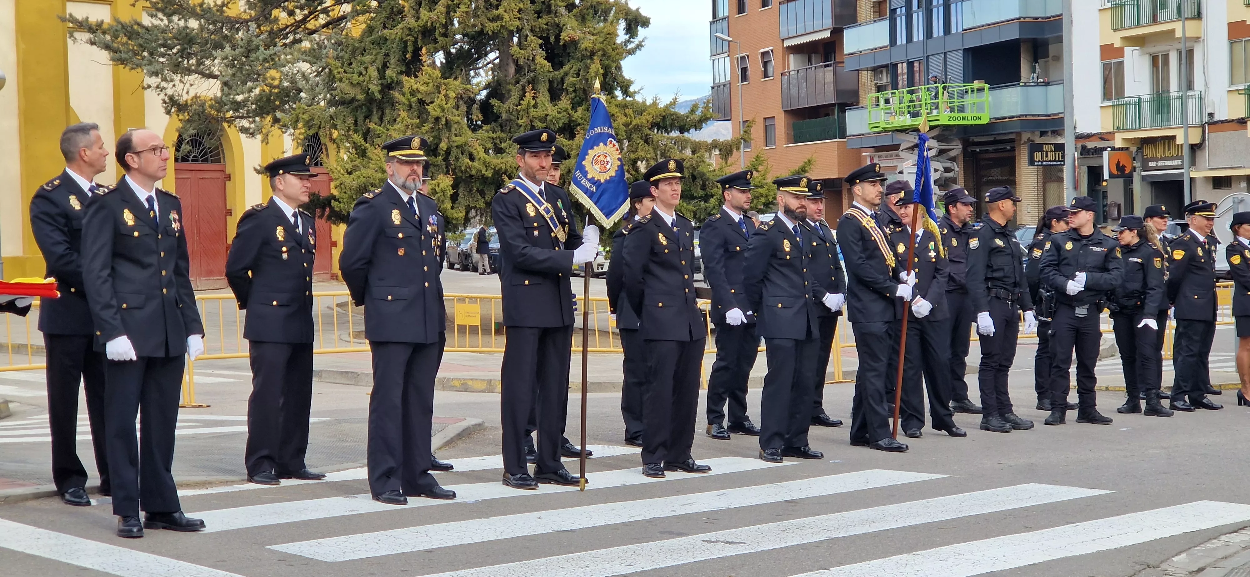 Conmemoración en Huesca del 202 aniversario de la Policía Nacional. Foto Myriam Martínez
