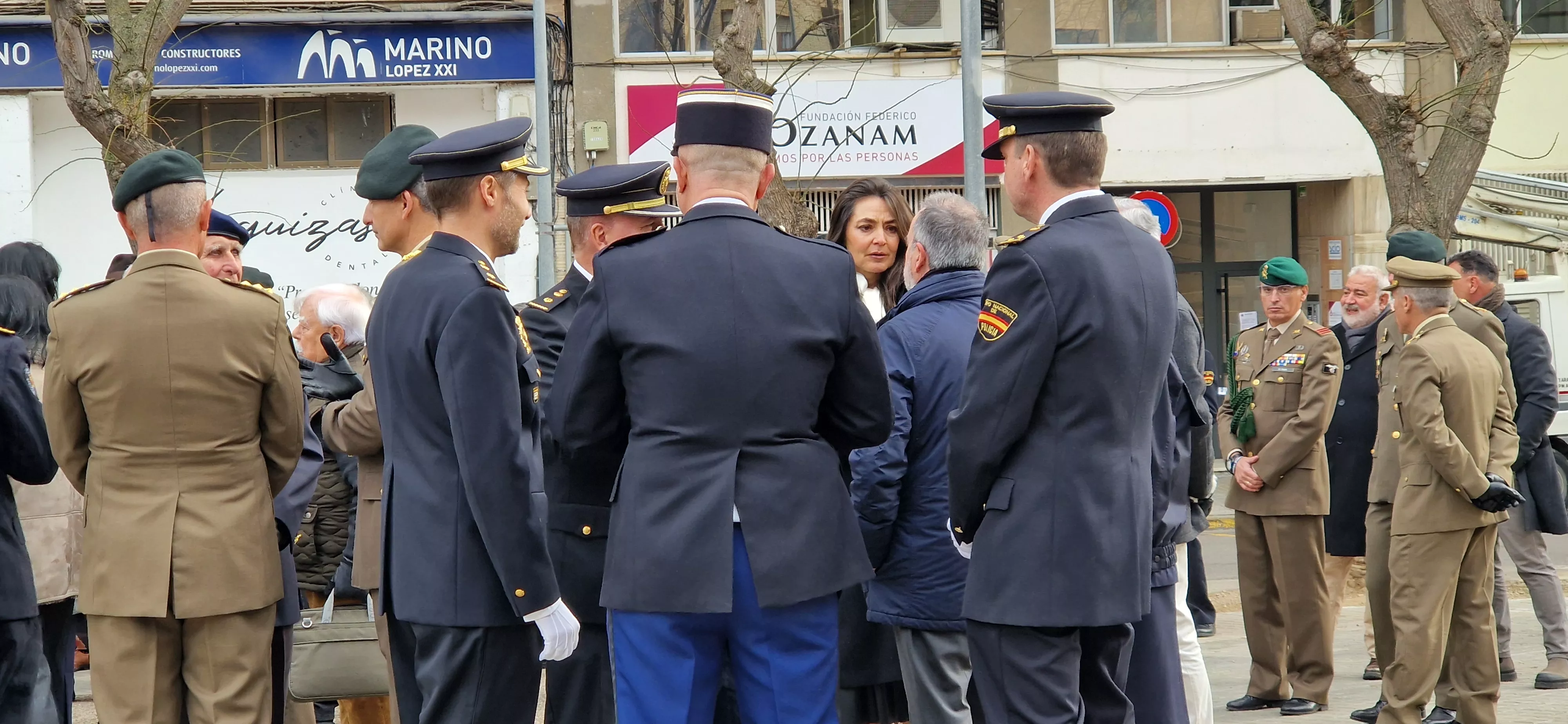 Conmemoración en Huesca del 202 aniversario de la Policía Nacional. Foto Myriam Martínez