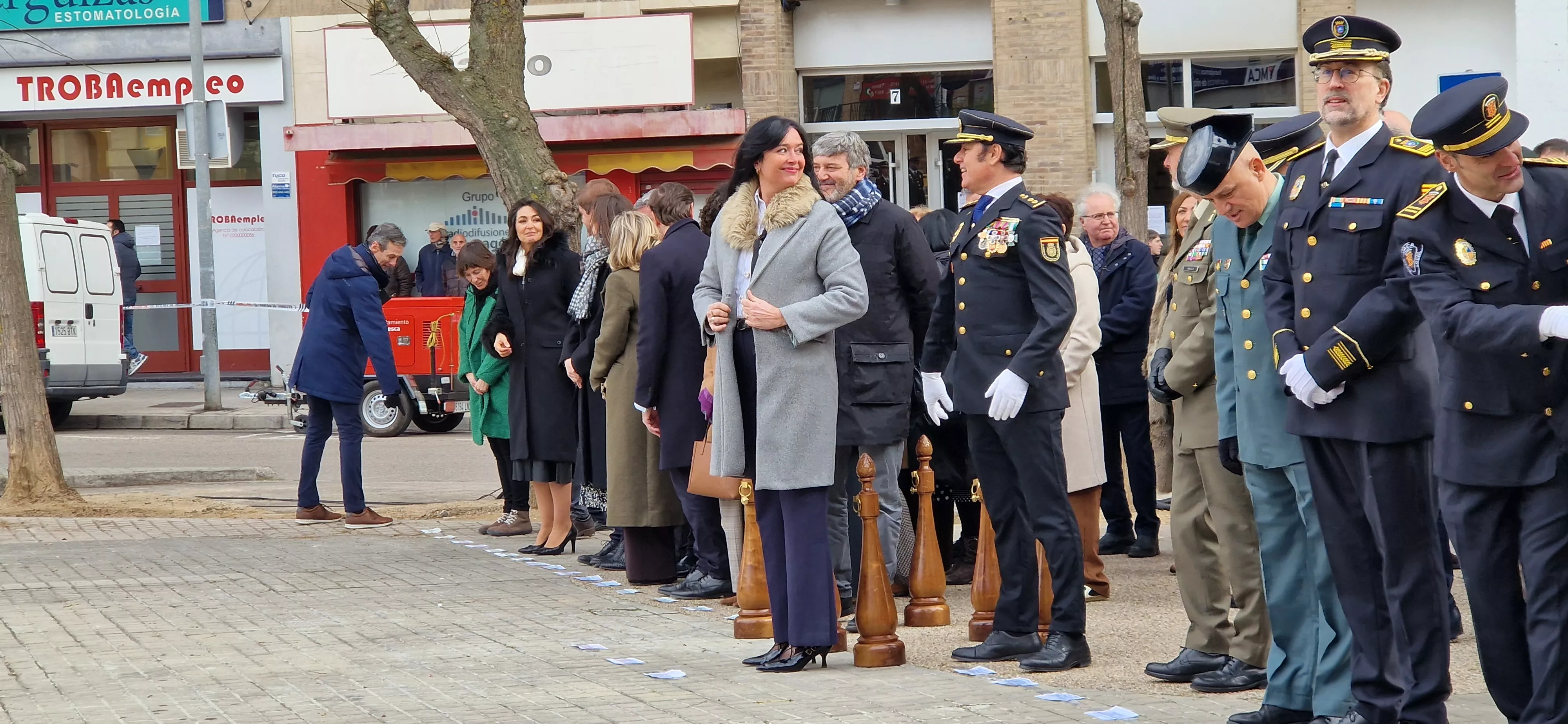 Conmemoración en Huesca del 202 aniversario de la Policía Nacional. Foto Myriam Martínez