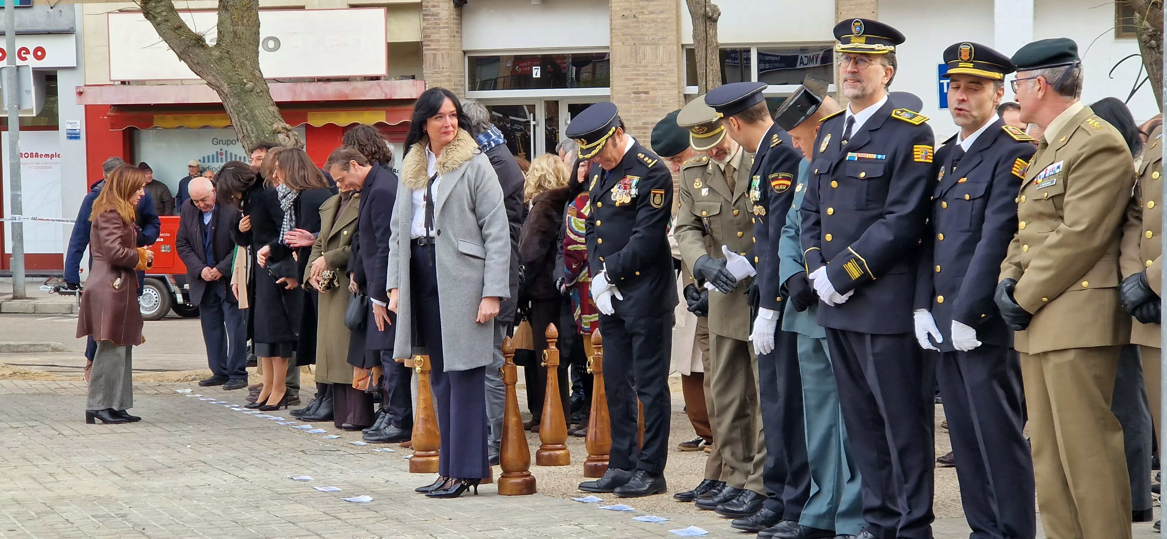 Conmemoración en Huesca del 202 aniversario de la Policía Nacional. Foto Myriam Martínez