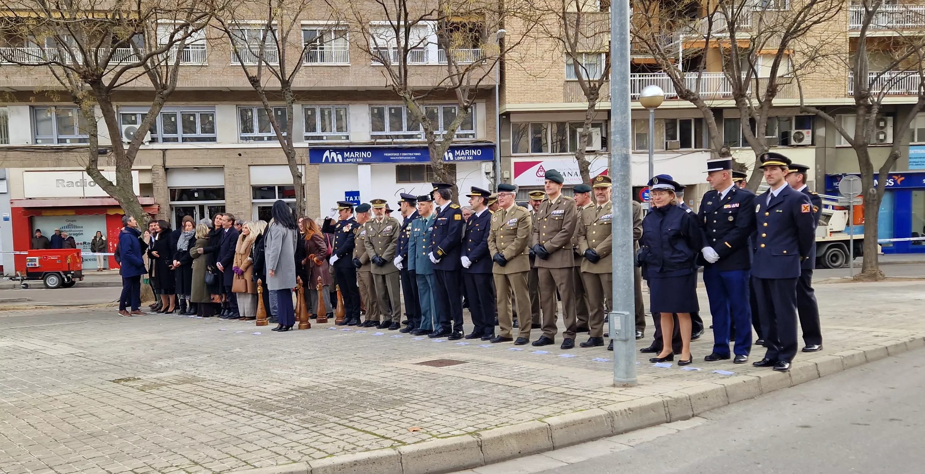 Conmemoración en Huesca del 202 aniversario de la Policía Nacional. Foto Myriam Martínez