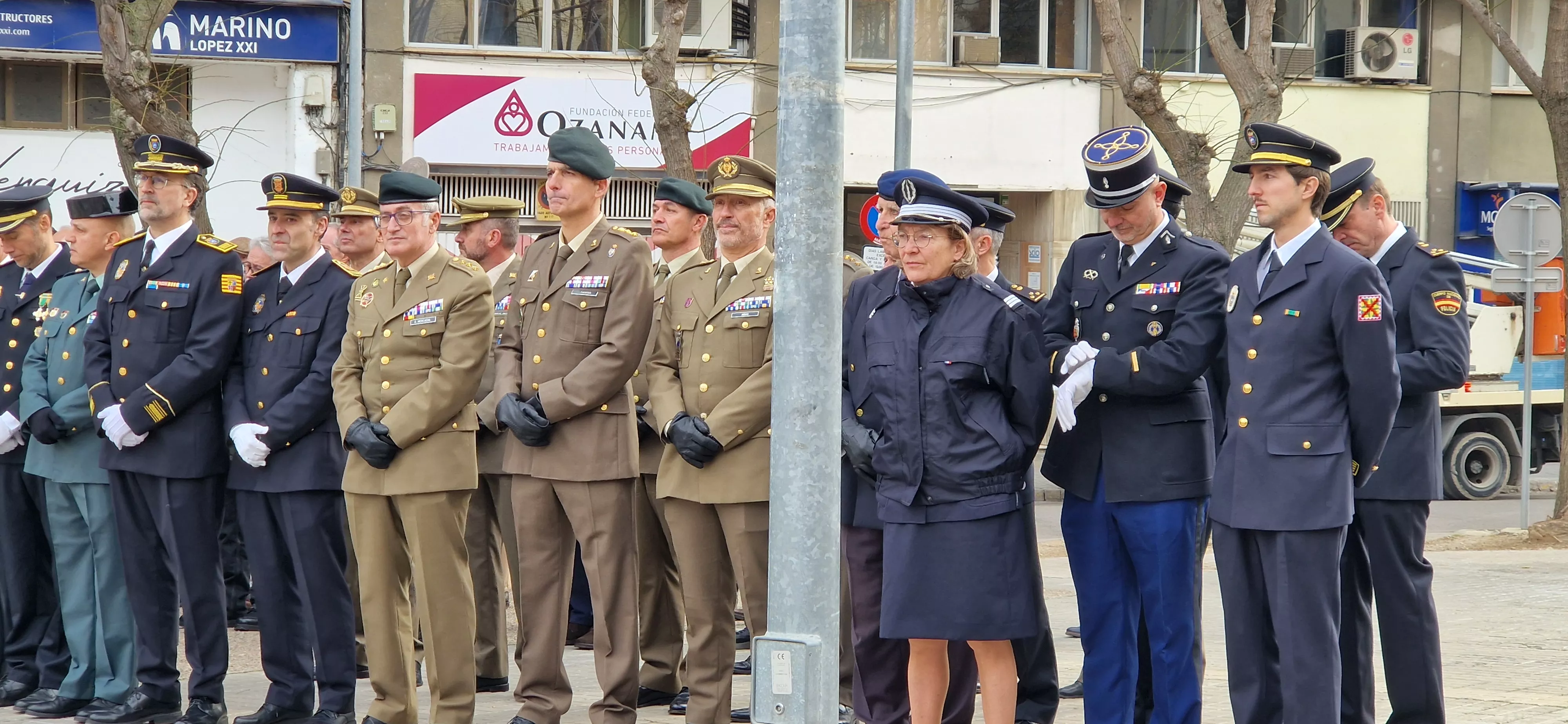 Conmemoración en Huesca del 202 aniversario de la Policía Nacional. Foto Myriam Martínez
