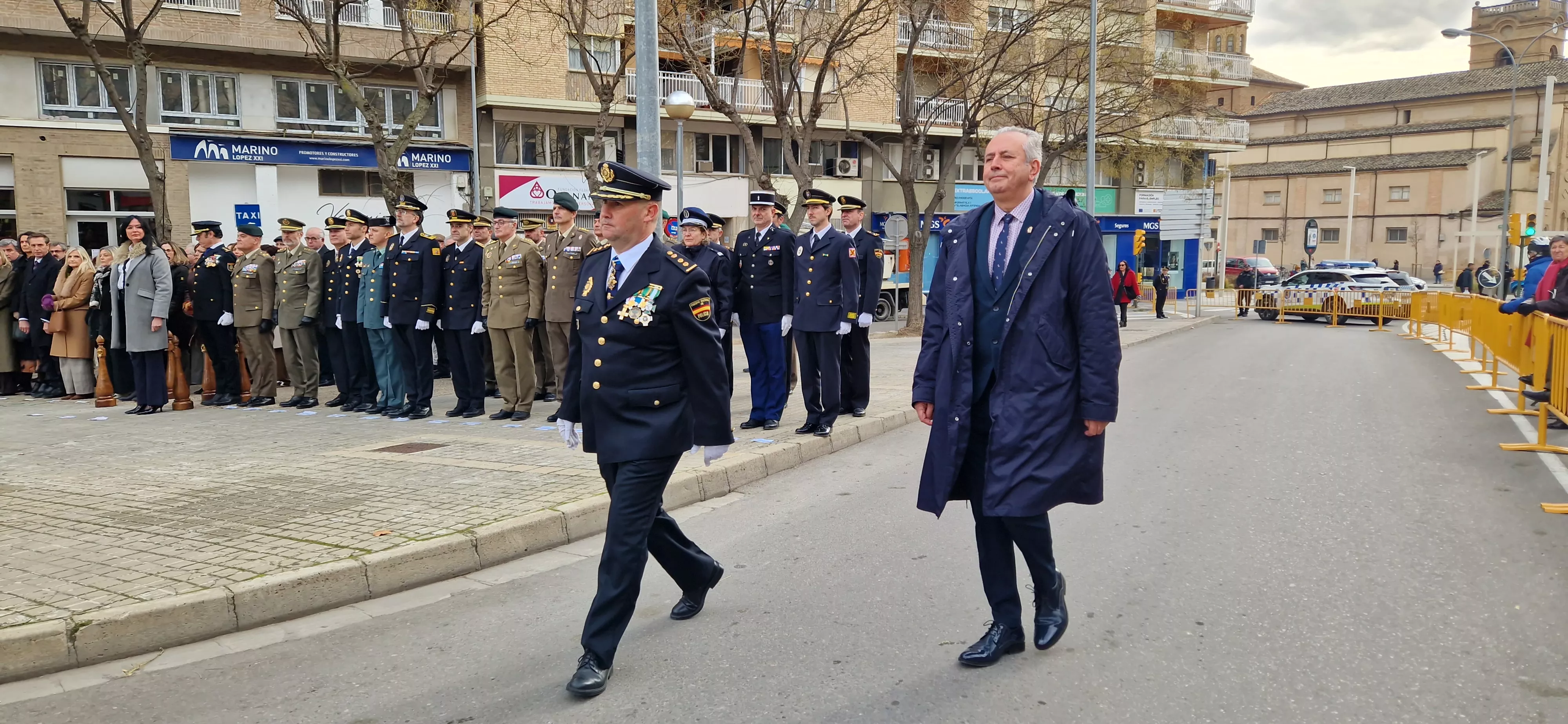 Conmemoración en Huesca del 202 aniversario de la Policía Nacional. Foto Myriam Martínez
