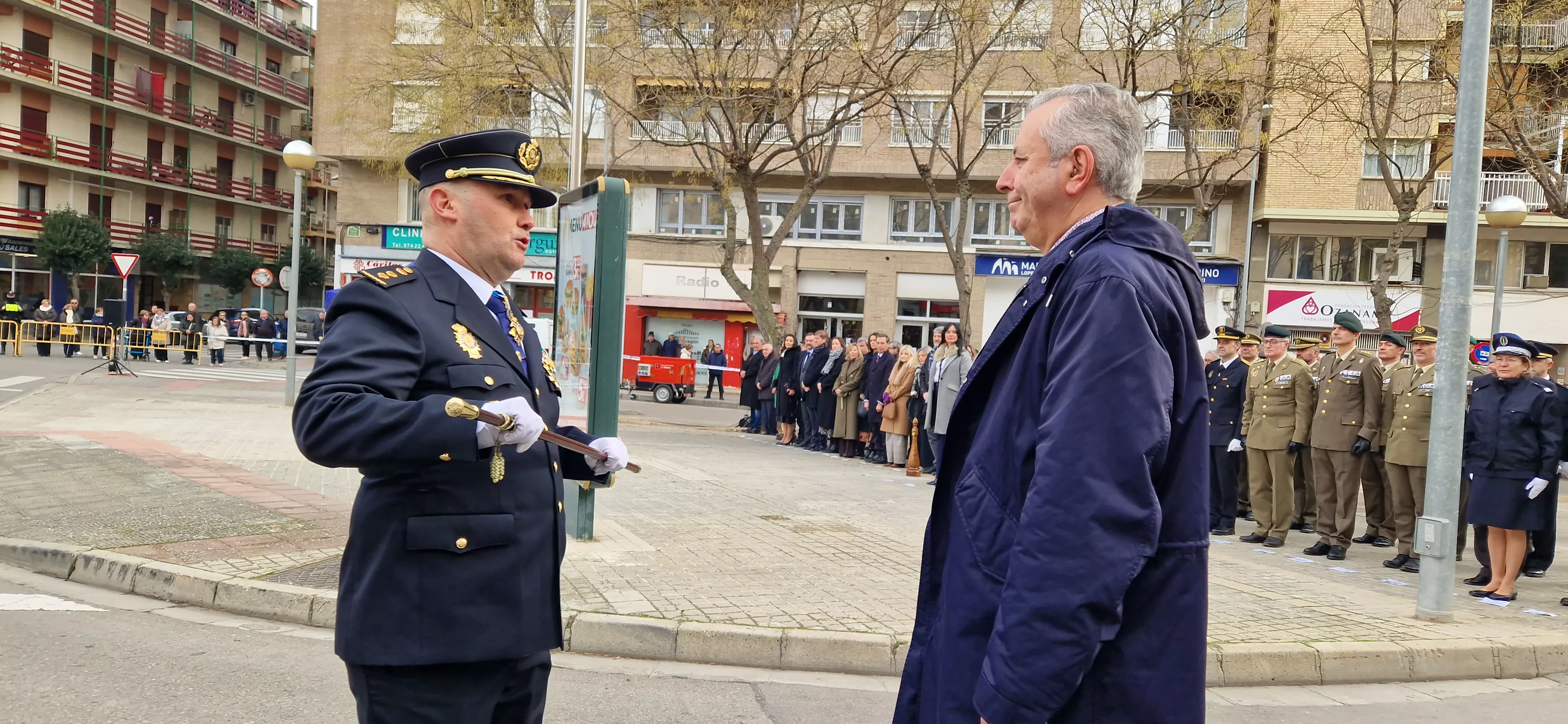 Conmemoración en Huesca del 202 aniversario de la Policía Nacional. Foto Myriam Martínez
