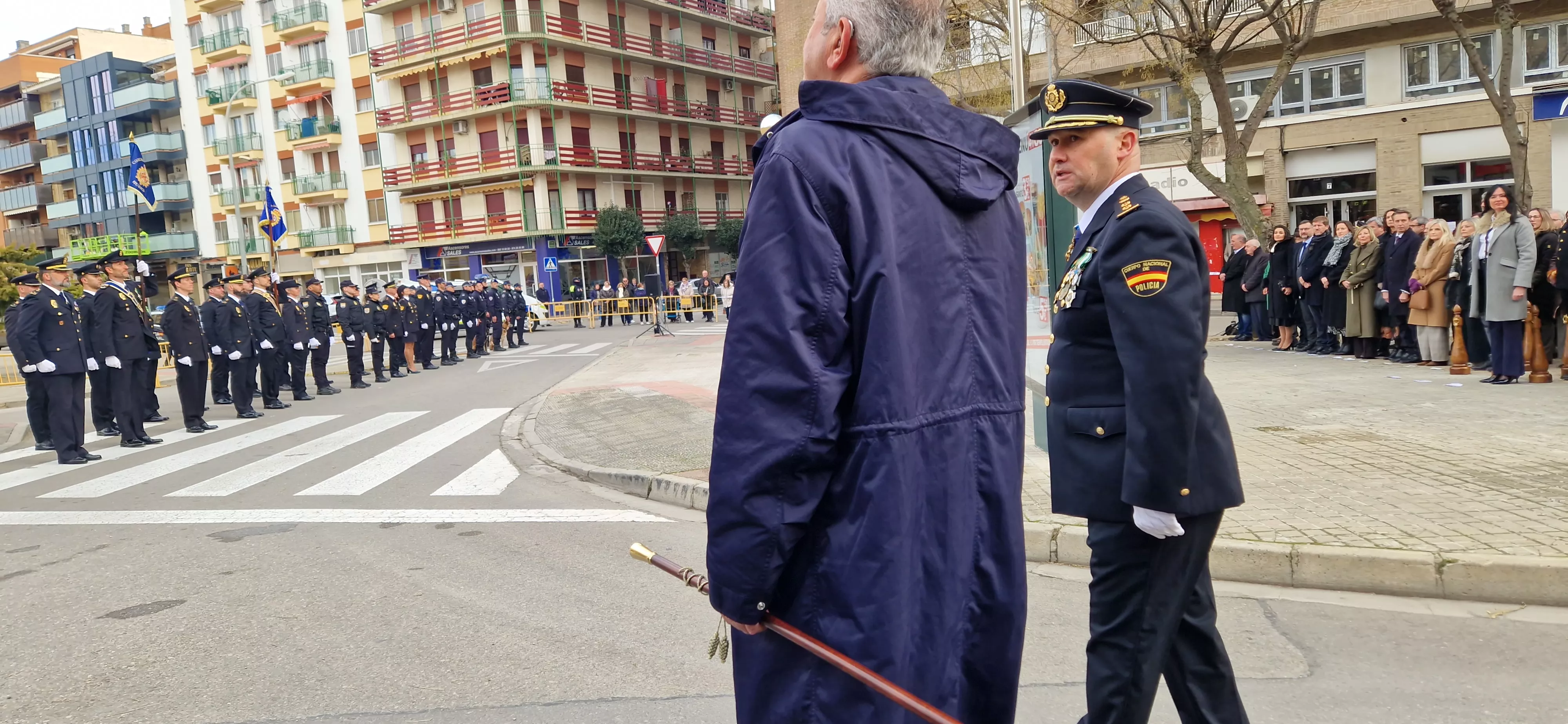 Conmemoración en Huesca del 202 aniversario de la Policía Nacional. Foto Myriam Martínez