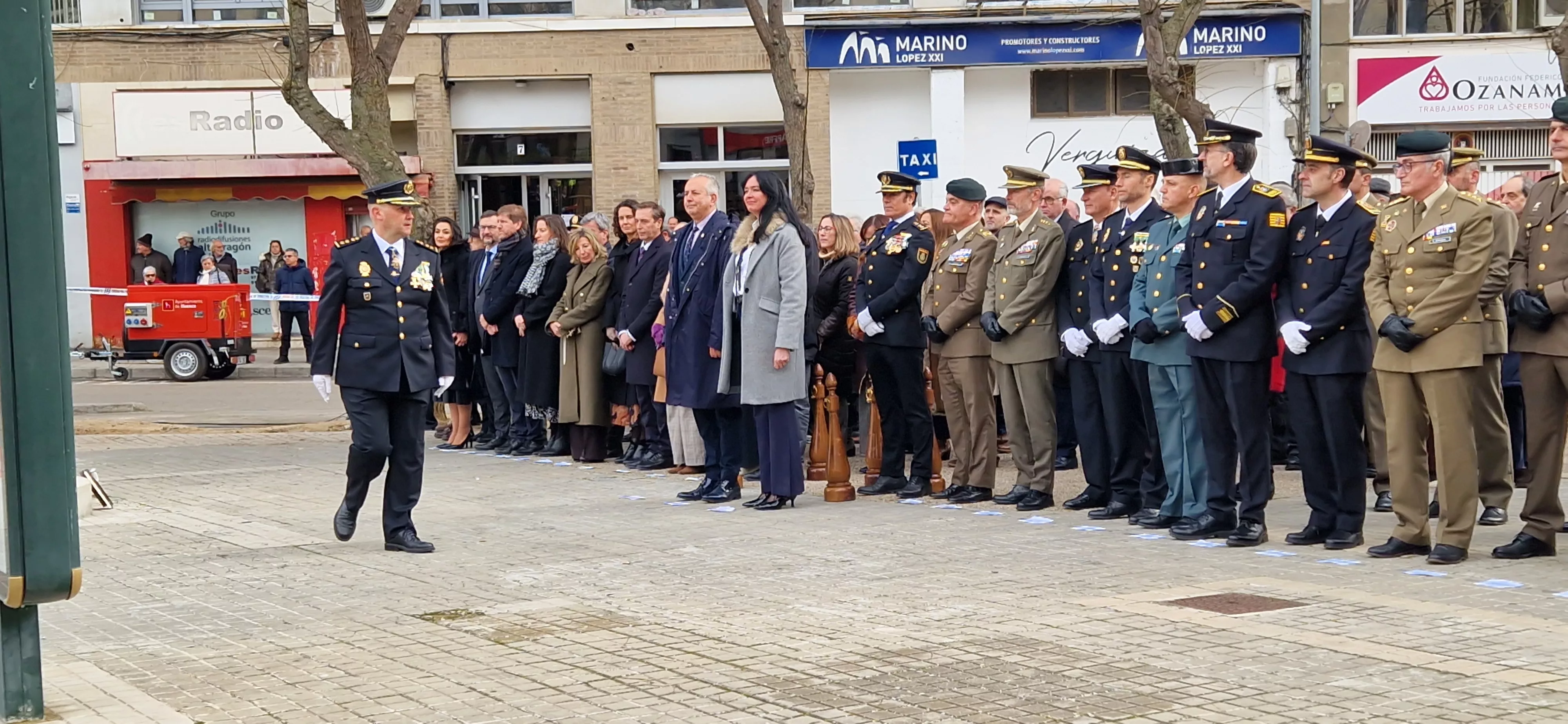 Conmemoración en Huesca del 202 aniversario de la Policía Nacional. Foto Myriam Martínez