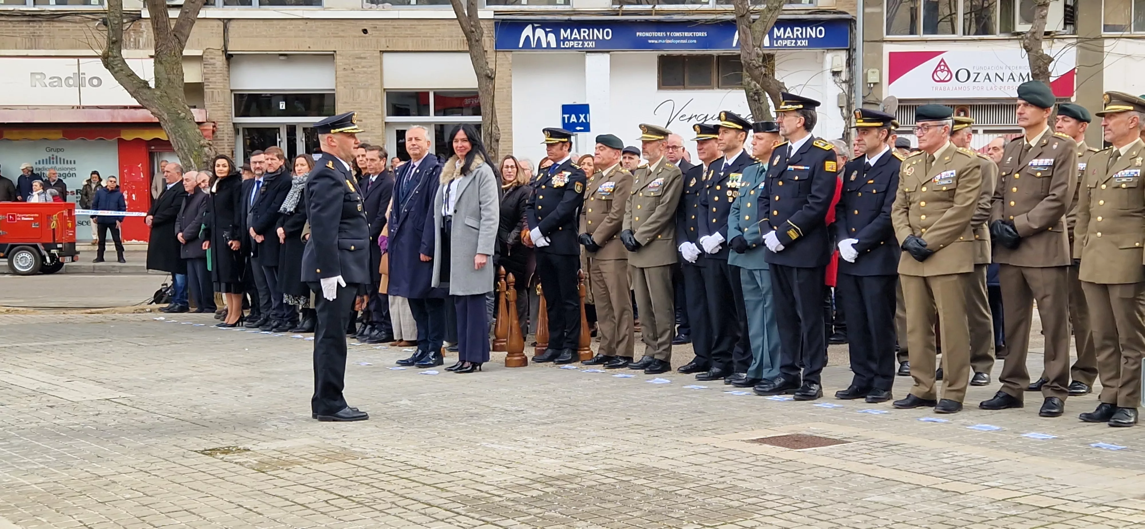 Conmemoración en Huesca del 202 aniversario de la Policía Nacional. Foto Myriam Martínez