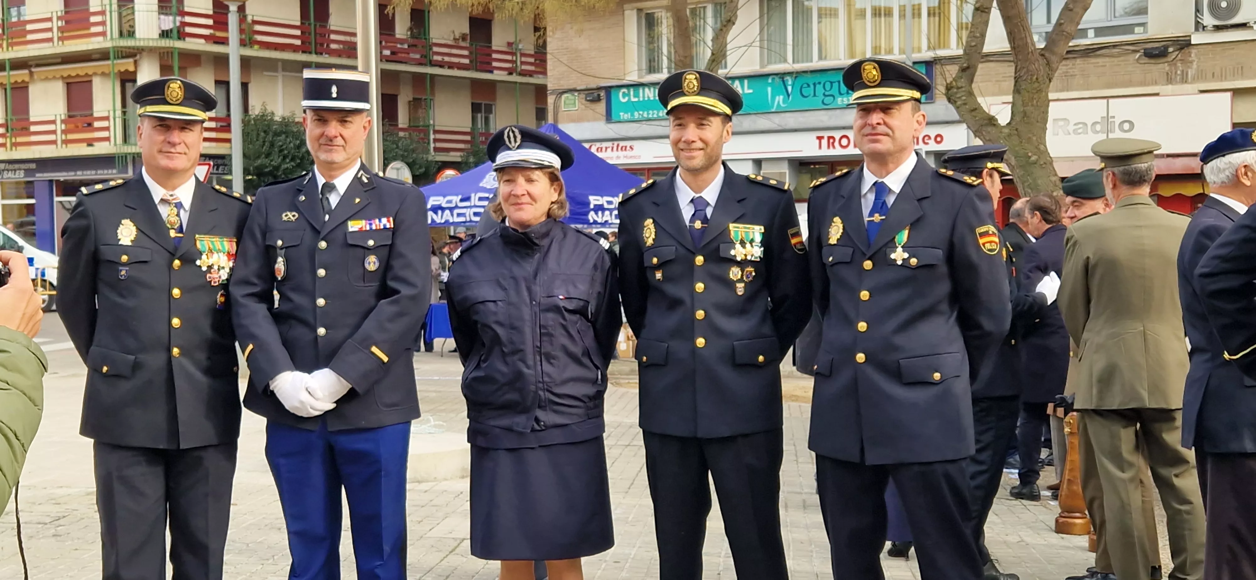 Conmemoración en Huesca del 202 aniversario de la Policía Nacional. Foto Myriam Martínez