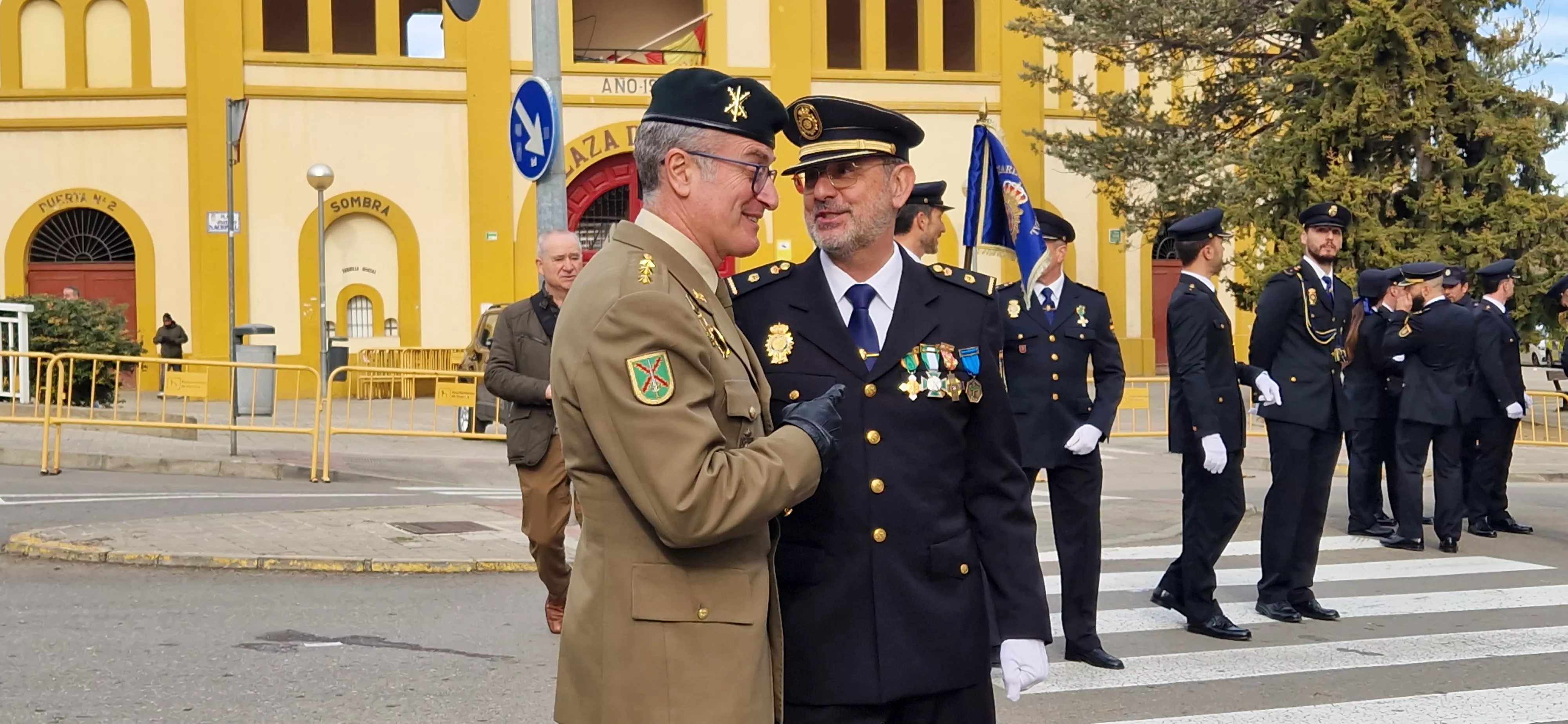 Conmemoración en Huesca del 202 aniversario de la Policía Nacional. Foto Myriam Martínez