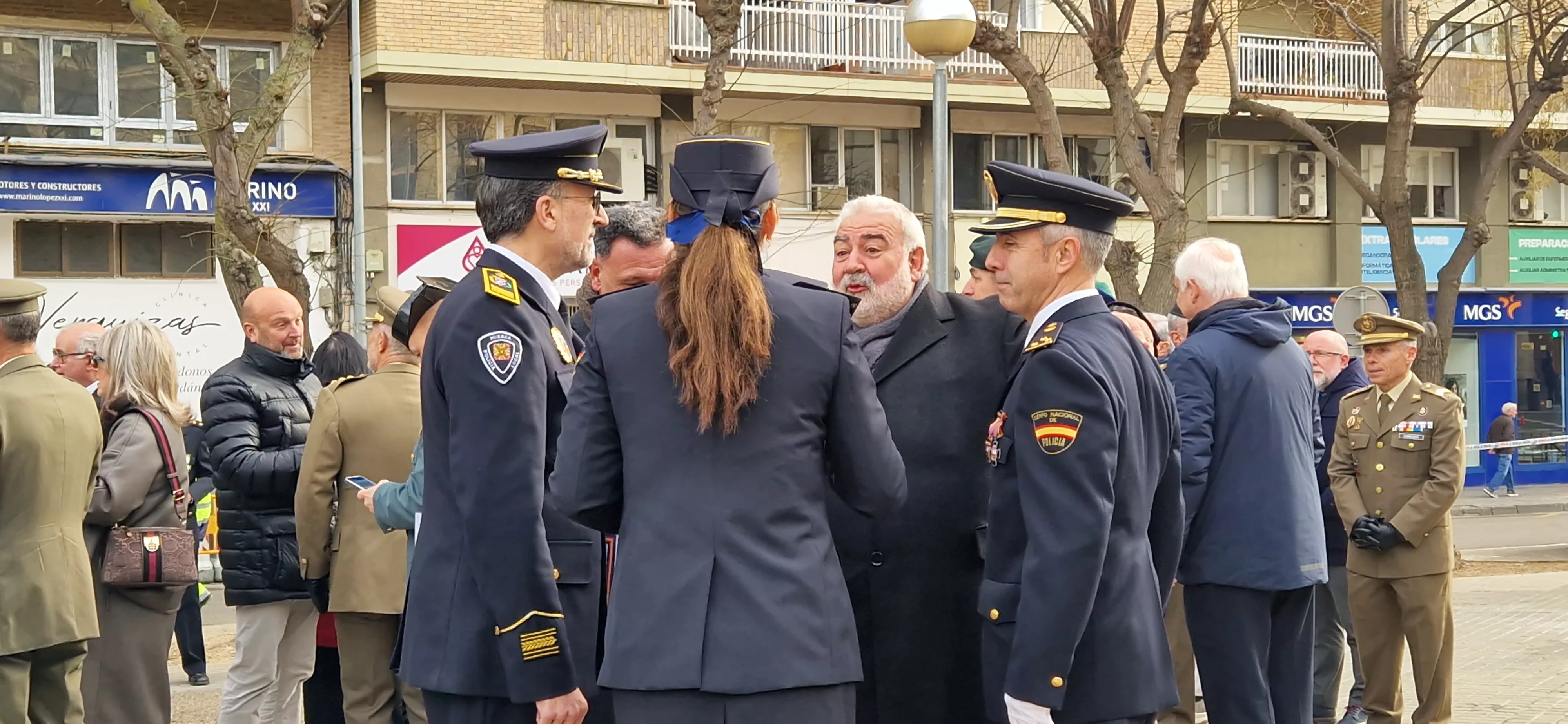 Conmemoración en Huesca del 202 aniversario de la Policía Nacional. Foto Myriam Martínez