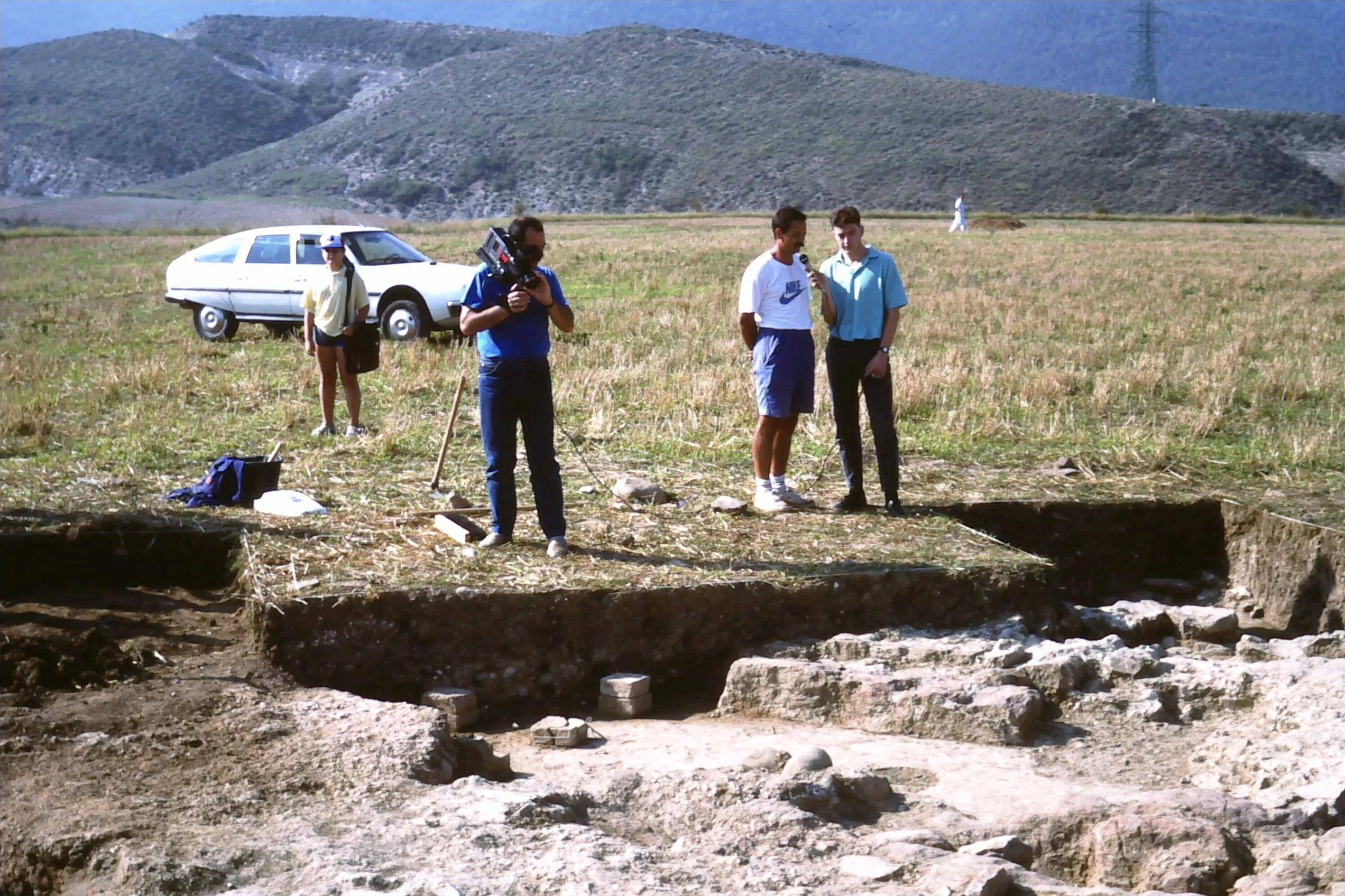 Excavación de 1989. Foto Amigos de Serrablo