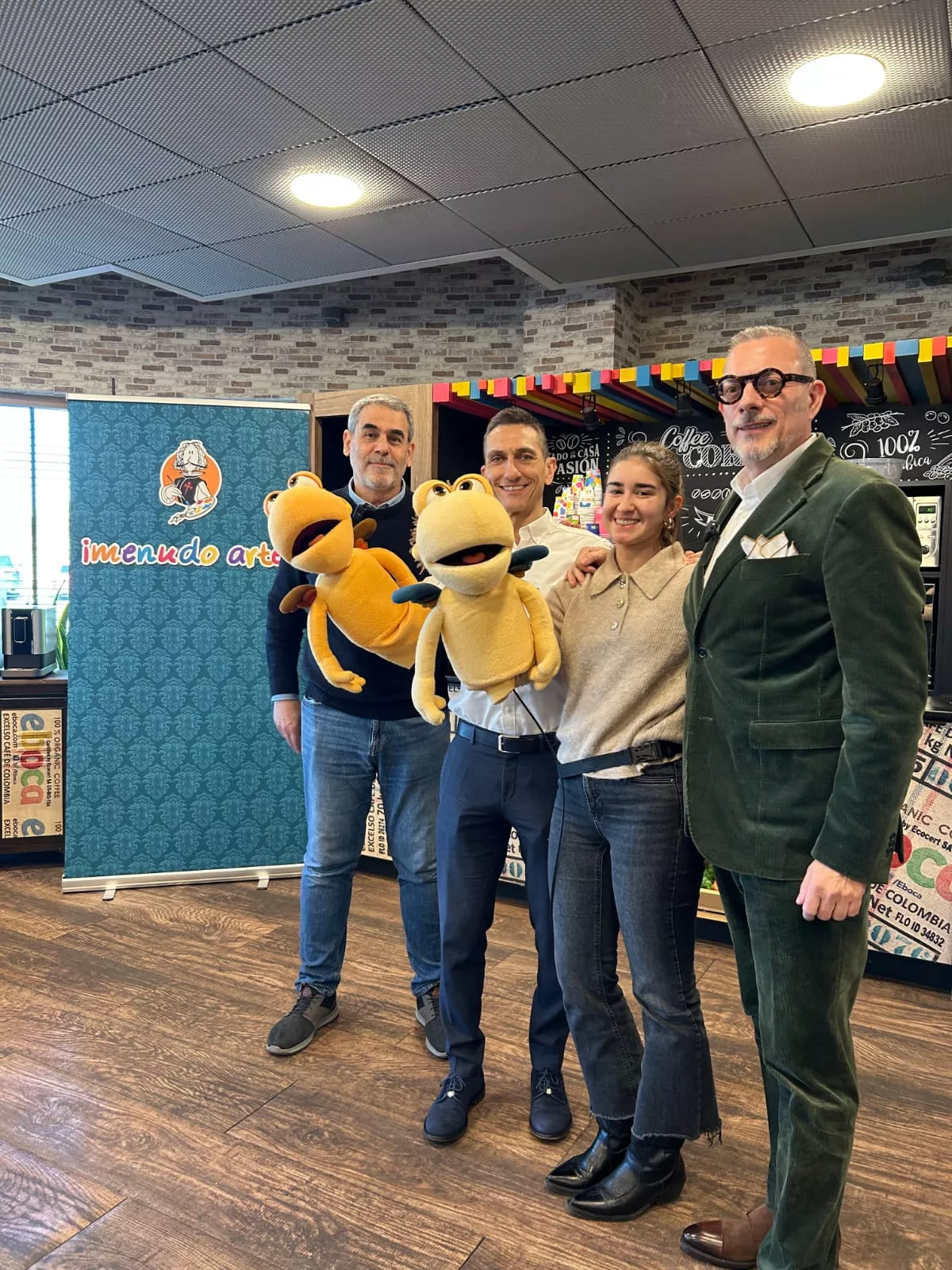 Los responsables de Menudo Arte y de Eboca