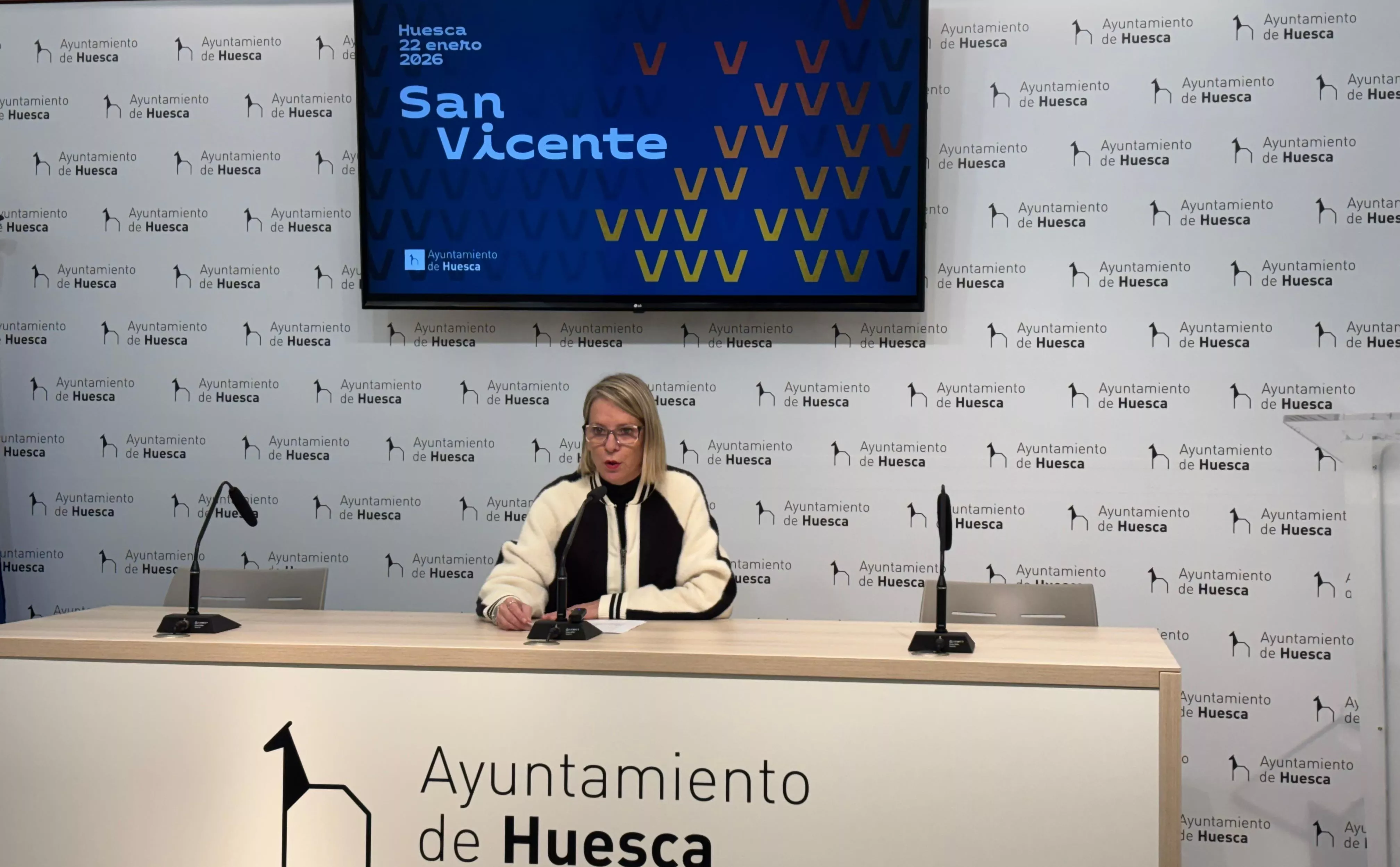 Nuria Mur en la presentación del programa de San Vicente