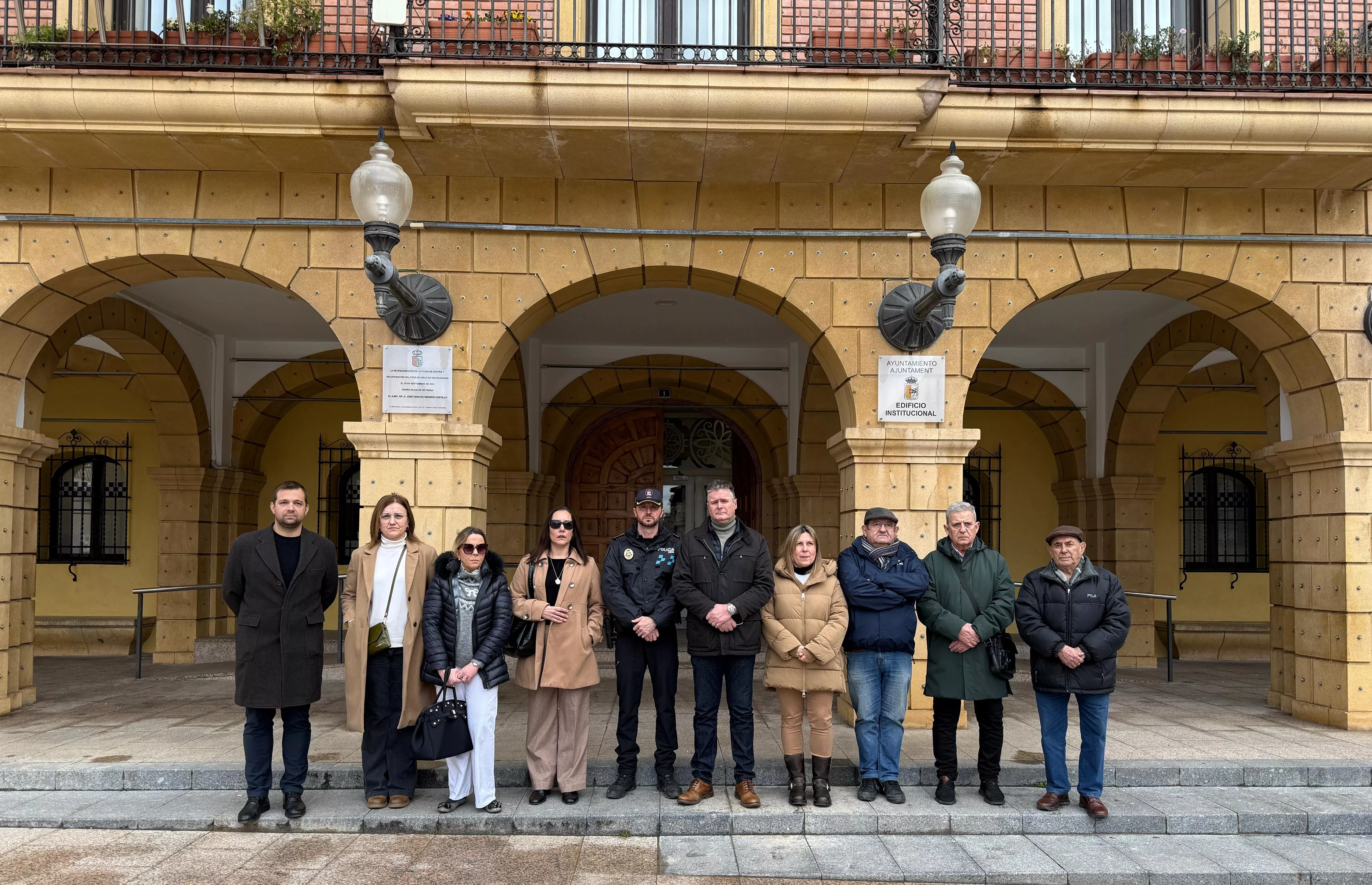 Minuto de silencio en Fraga.