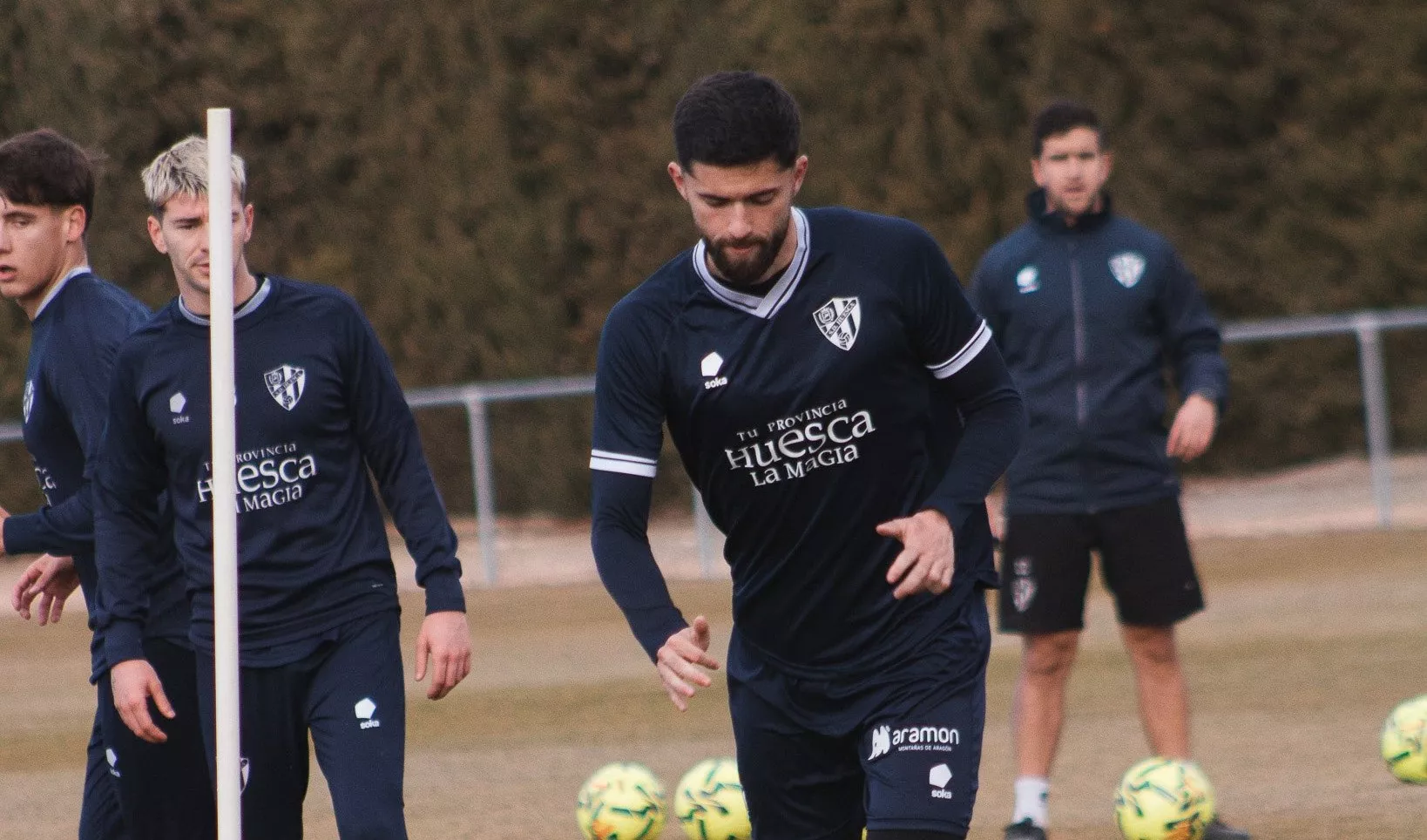 Jordi Escobar, en el entrenamiento de este lunes